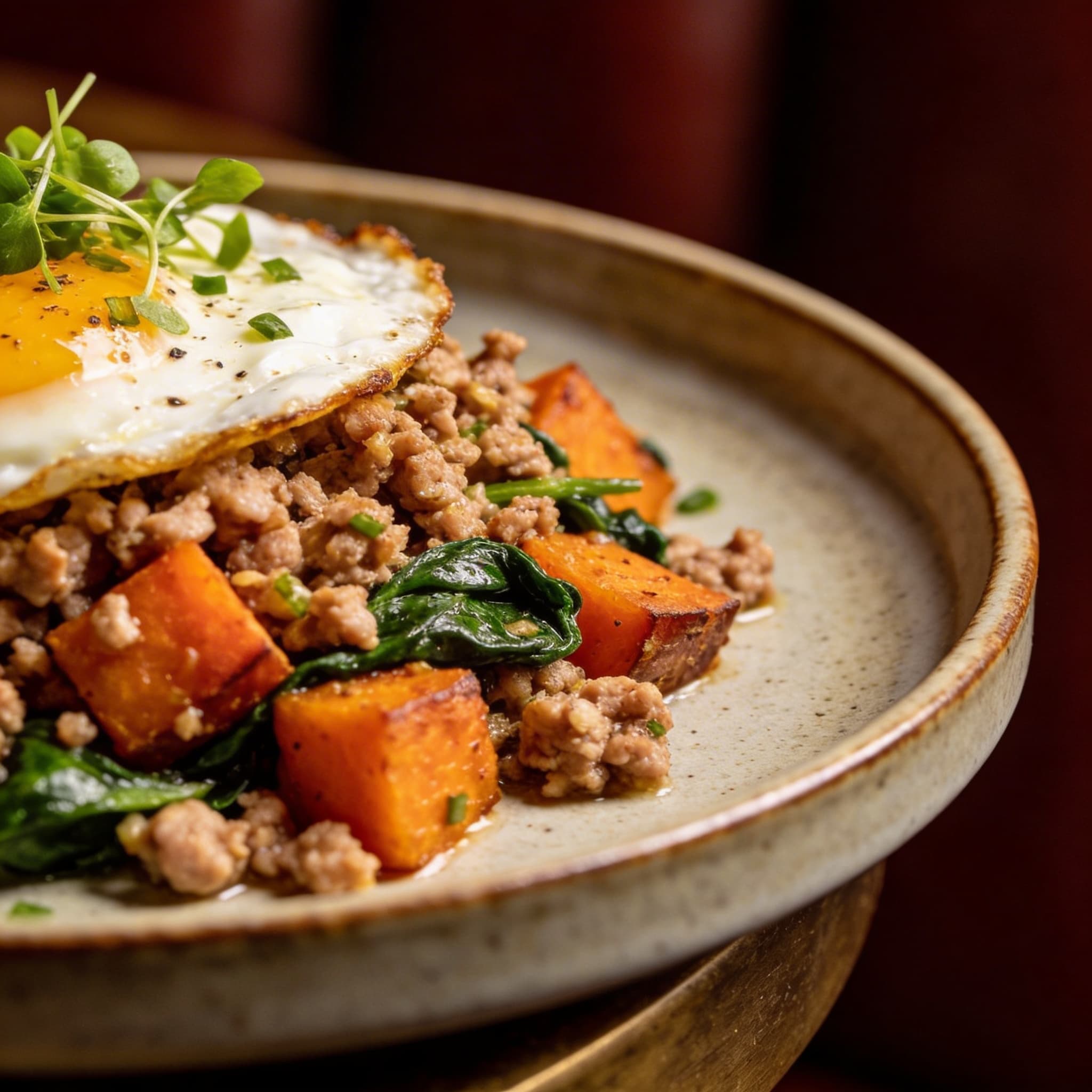Fight Camp Sweet Potato & Turkey Hash