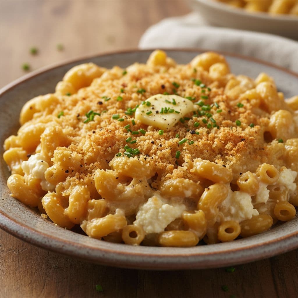 High-Protein Baked Mac (Cottage Cheese Blend)