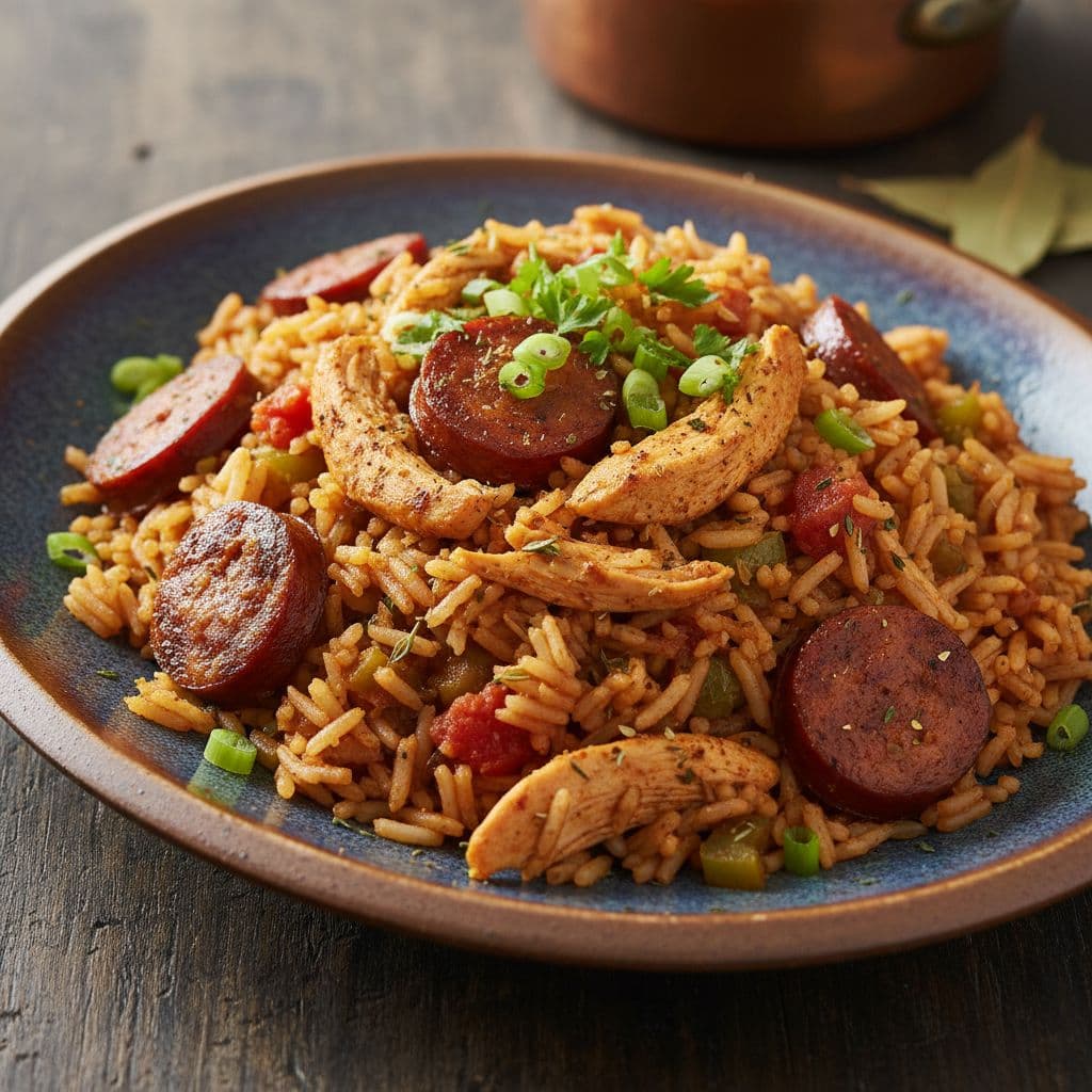 Smoky Chicken and Andouille Sausage Jambalaya