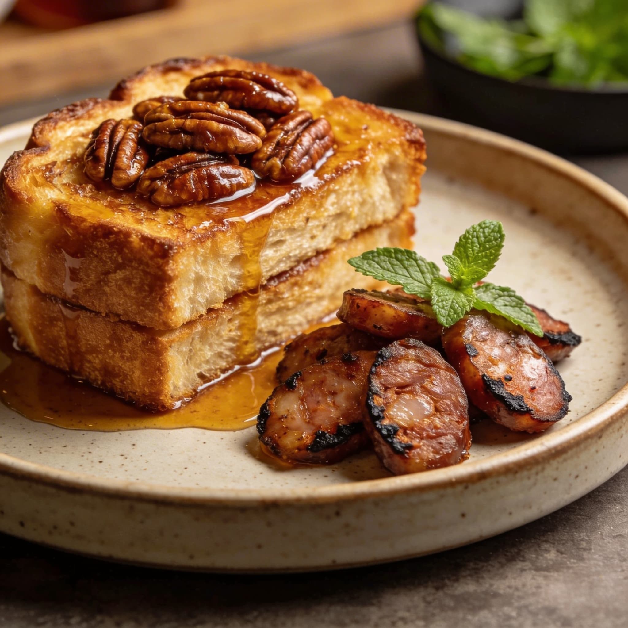 Bulk Phase: Bourbon Pecan French Toast & Andouille