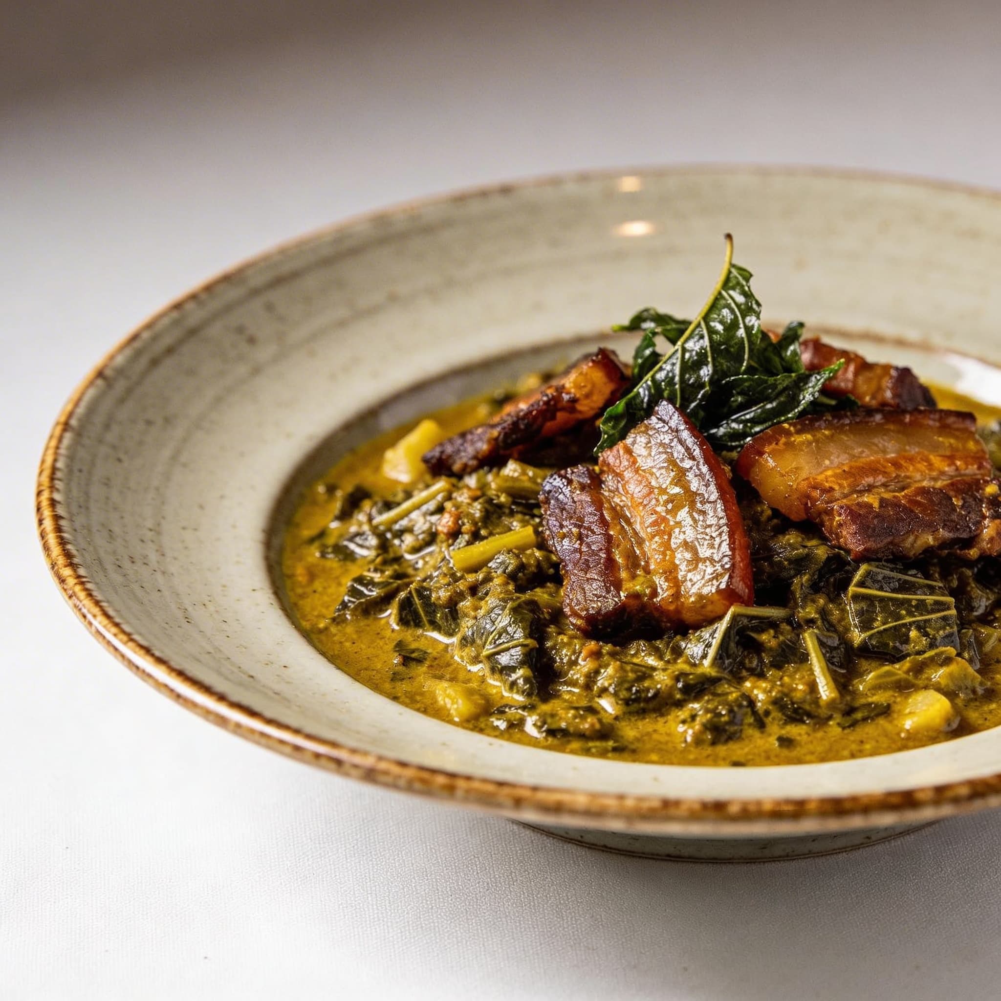 Authentic Liberian Cassava Leaf Stew