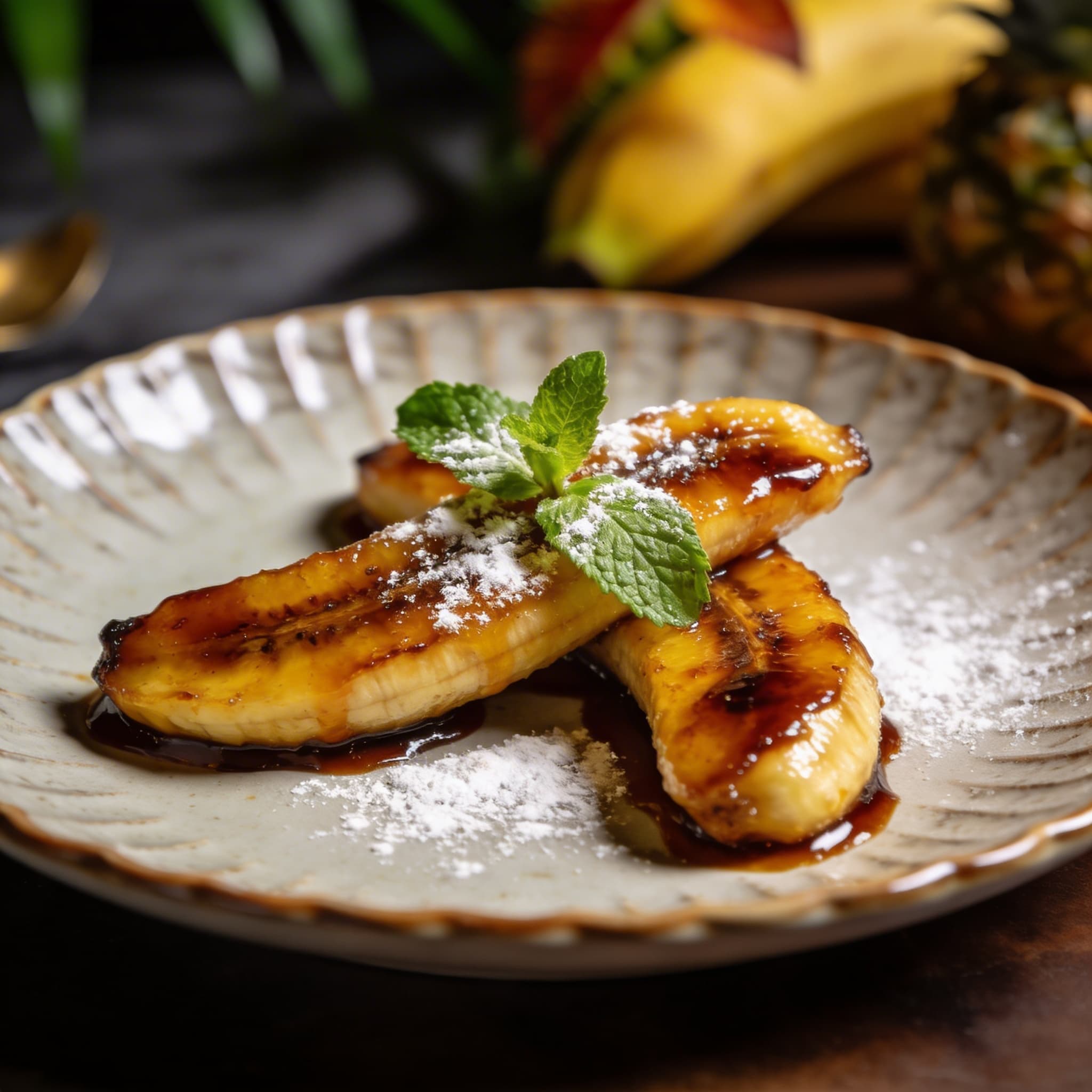 Caramelized Island Rum Bananas