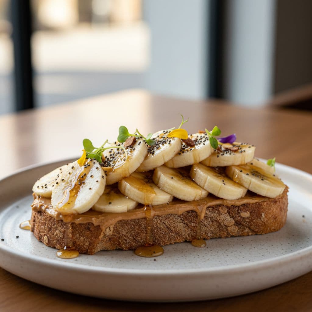 Peanut Butter Banana Recovery Toast