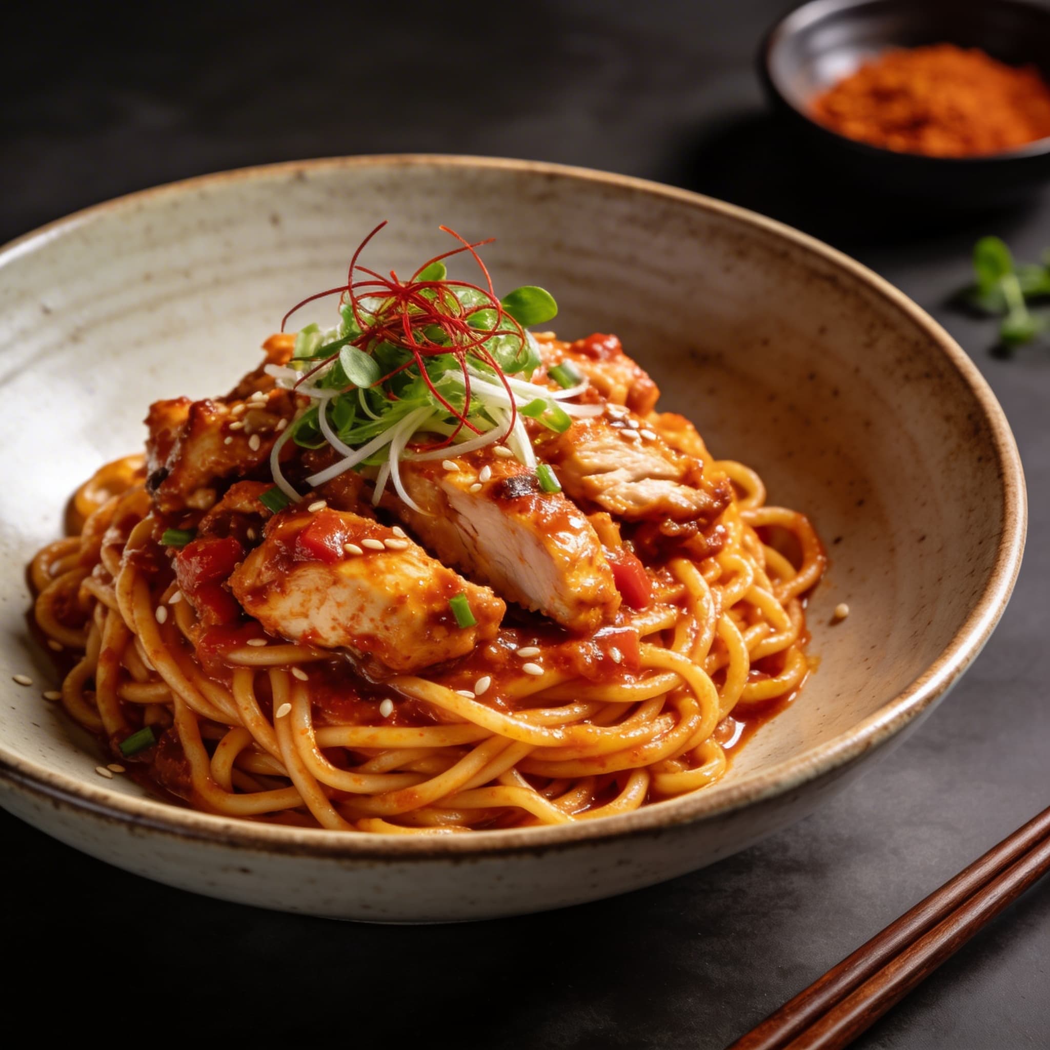 Lean Buldak Chicken Bowl