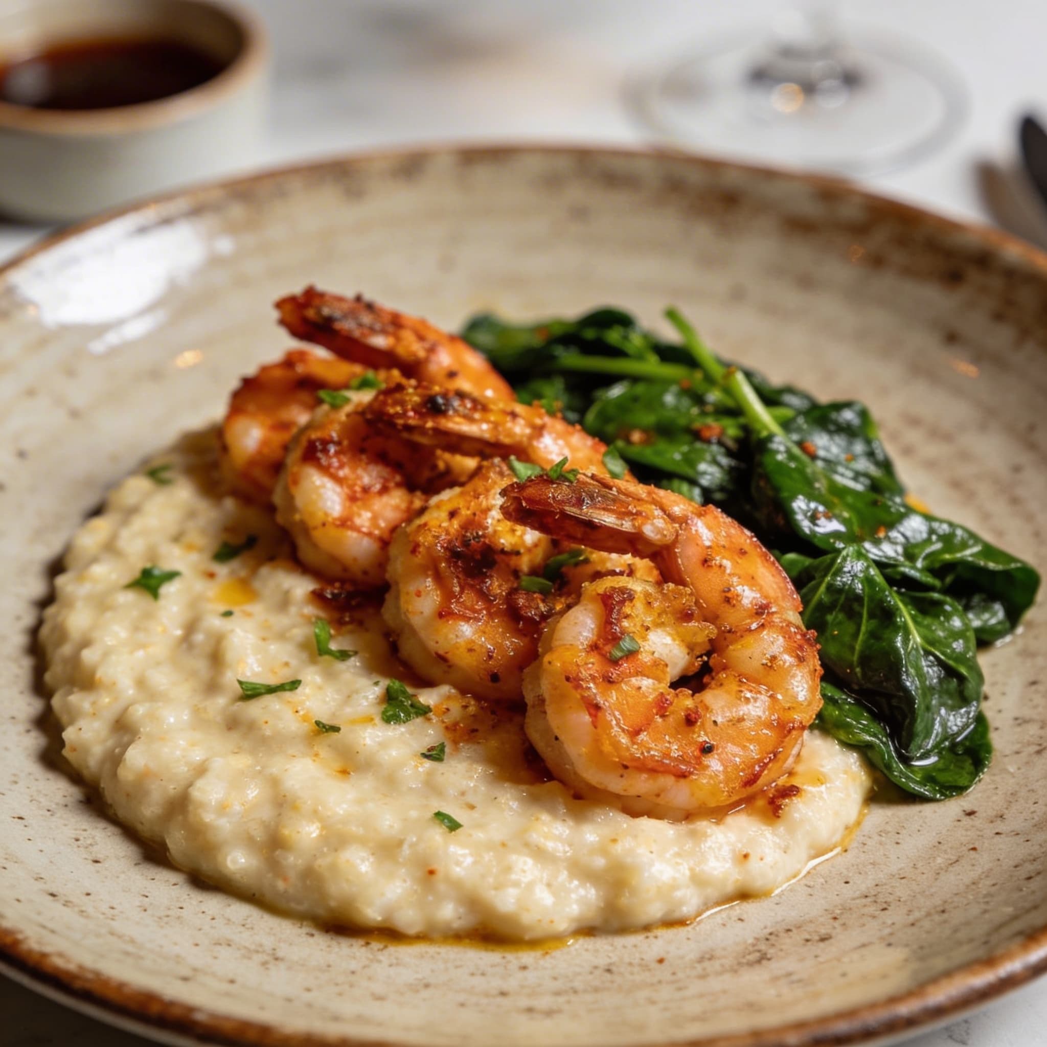 Clean Cajun Shrimp & Grits