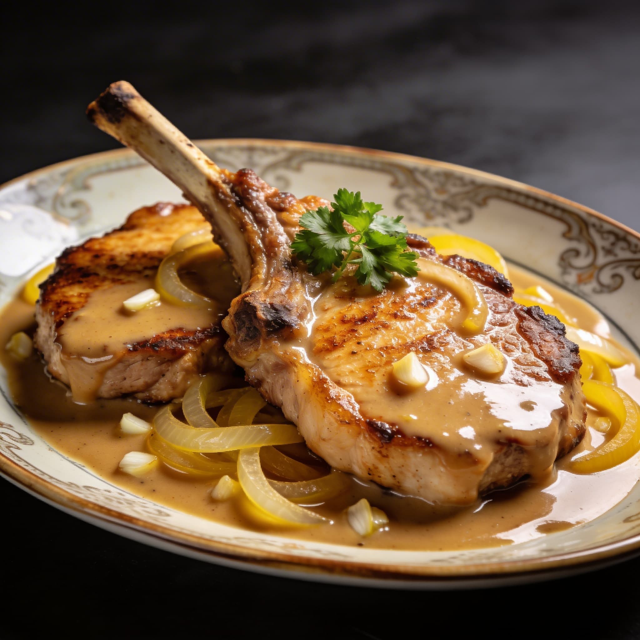 Southern Smothered Pork Chops and Gravy