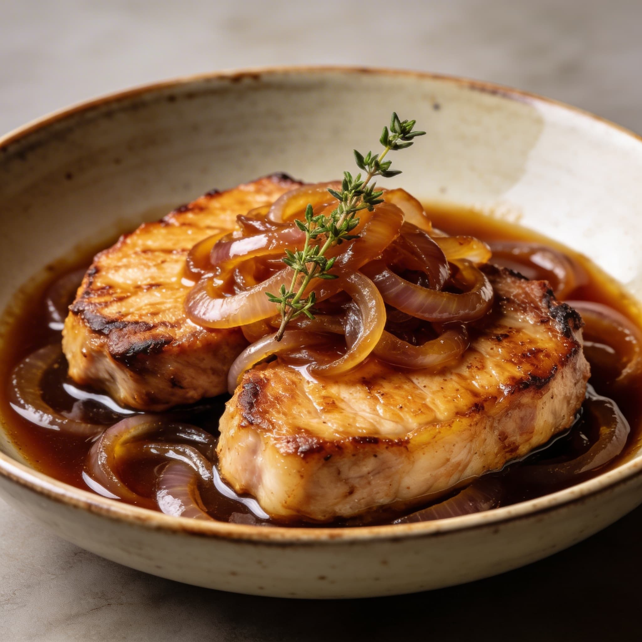 Smothered Pork Chops & Onion Gravy