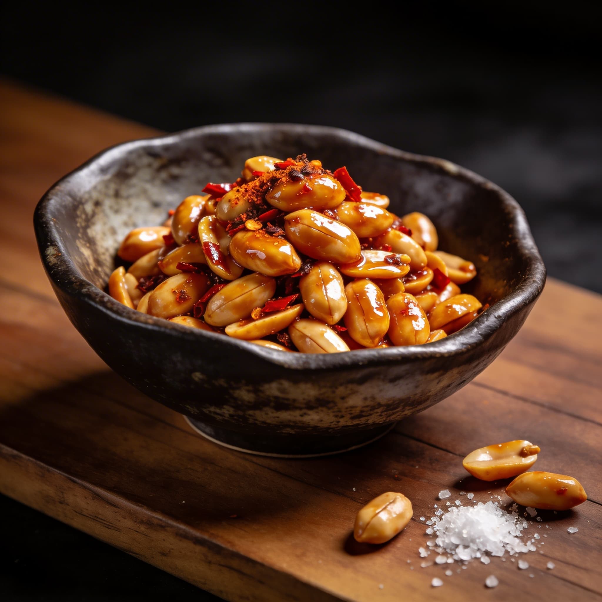 Wok-Fired BBQ Chili Honey Peanuts