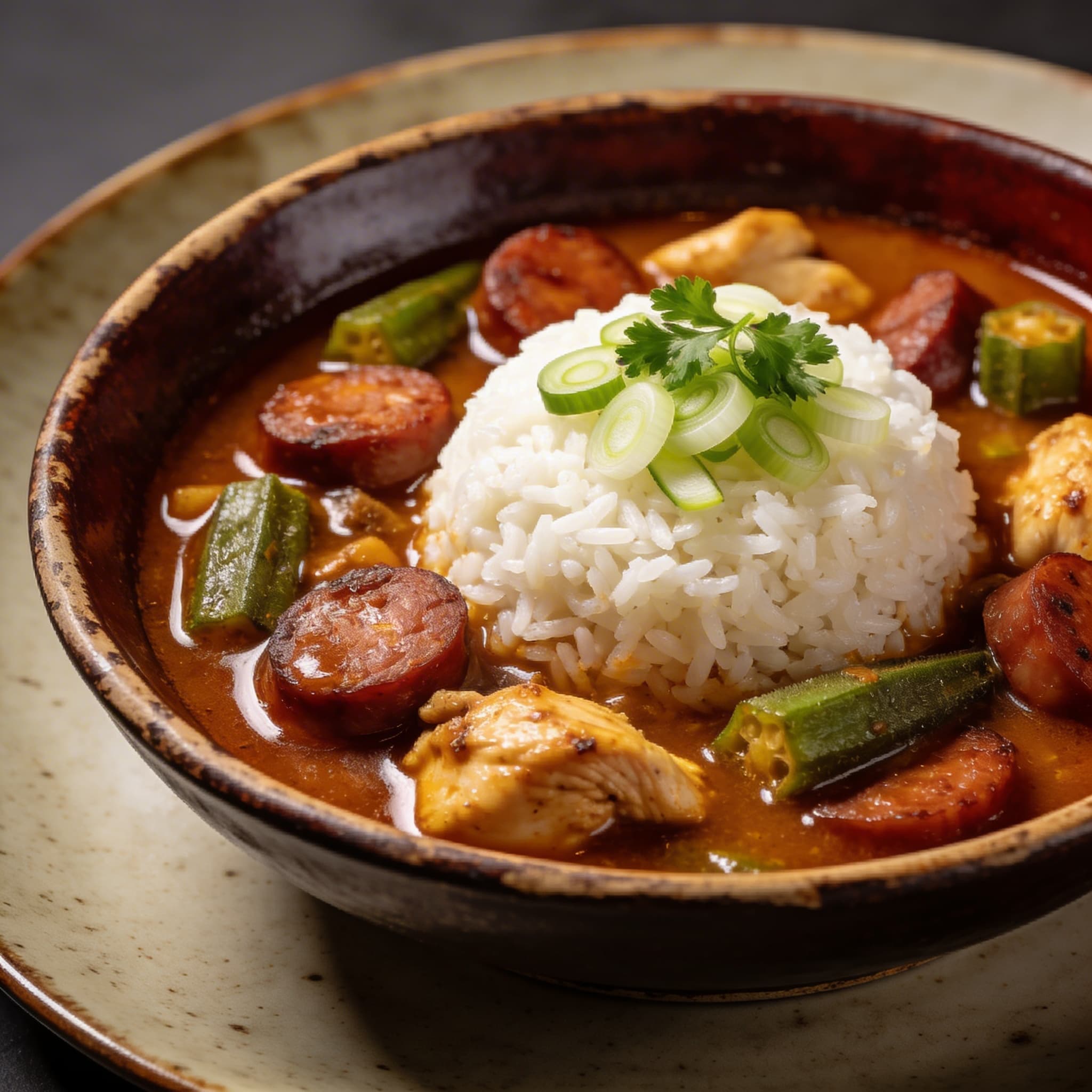 Big Batch Cajun Chicken & Andouille Gumbo