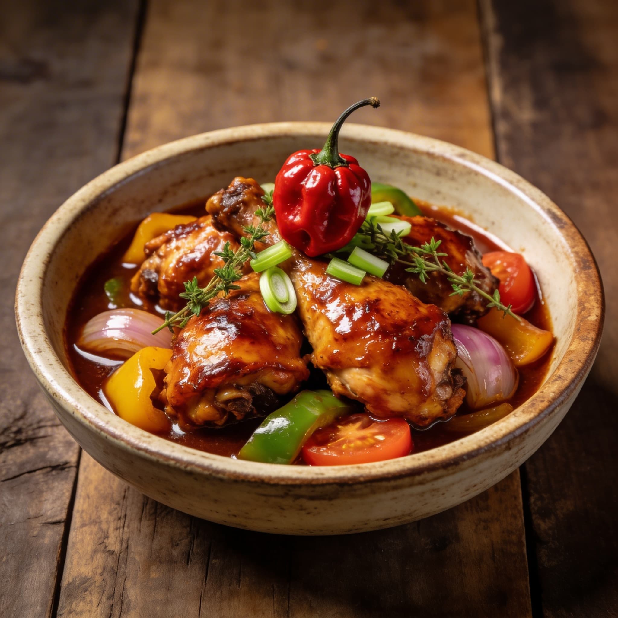 Caribbean Brown Stew Chicken