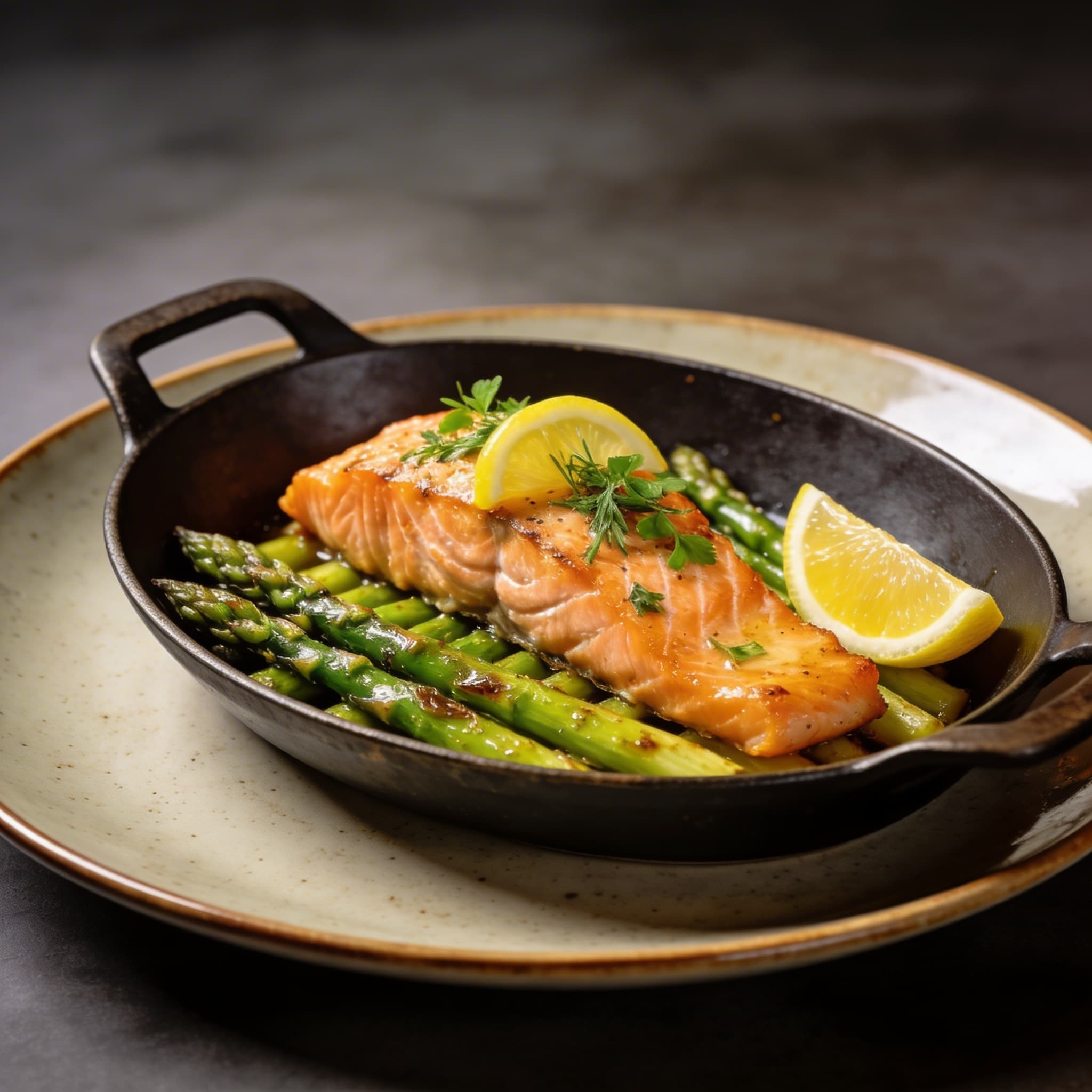 One-Pan Lemon Herb Salmon & Asparagus