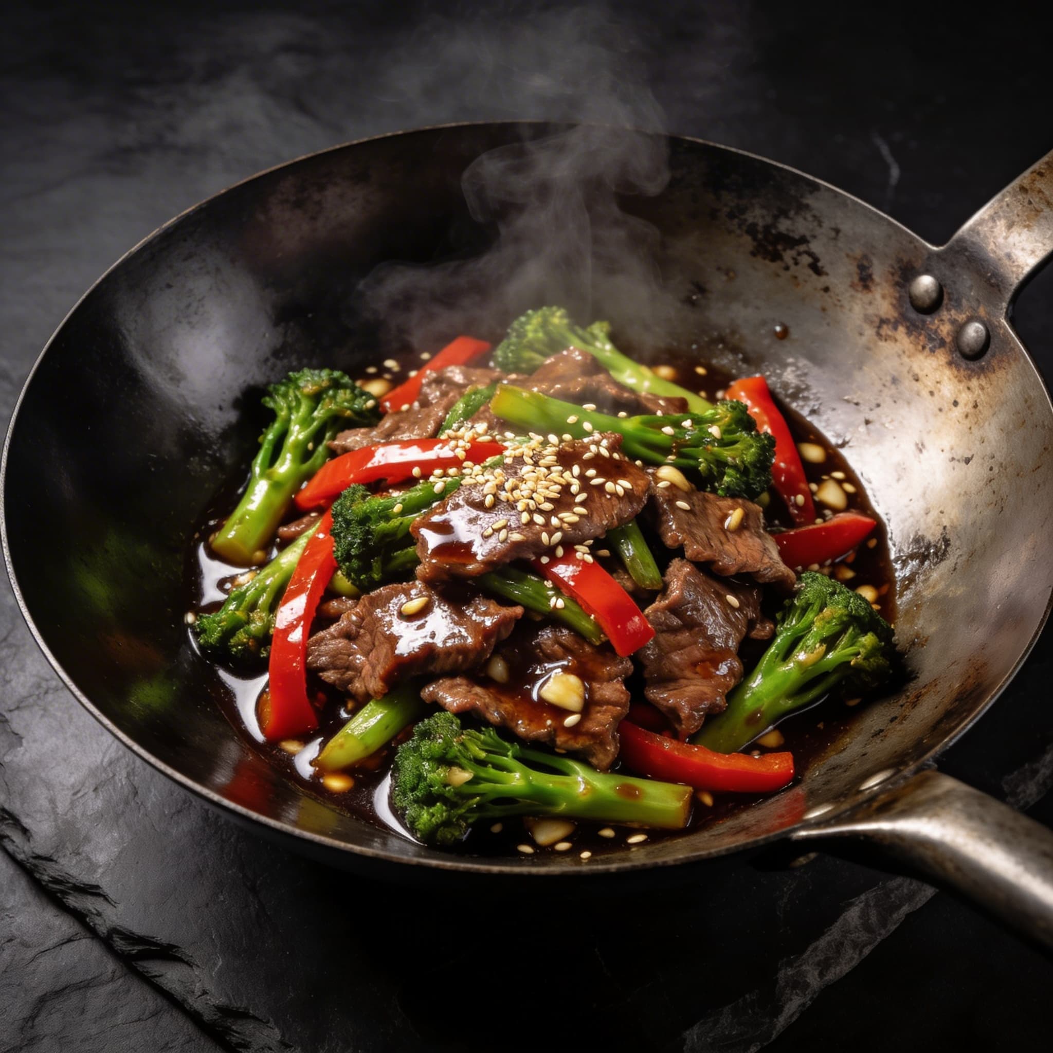 Sizzling Garlic Beef & Broccolini Stir-Fry