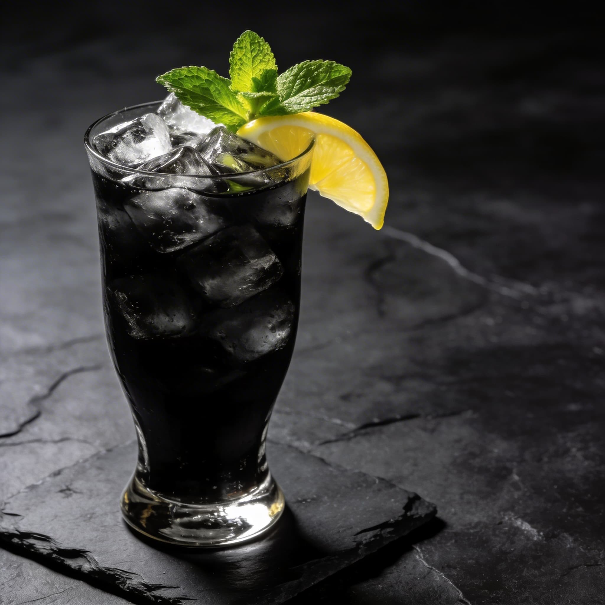 Midnight Ginger Charcoal Lemonade