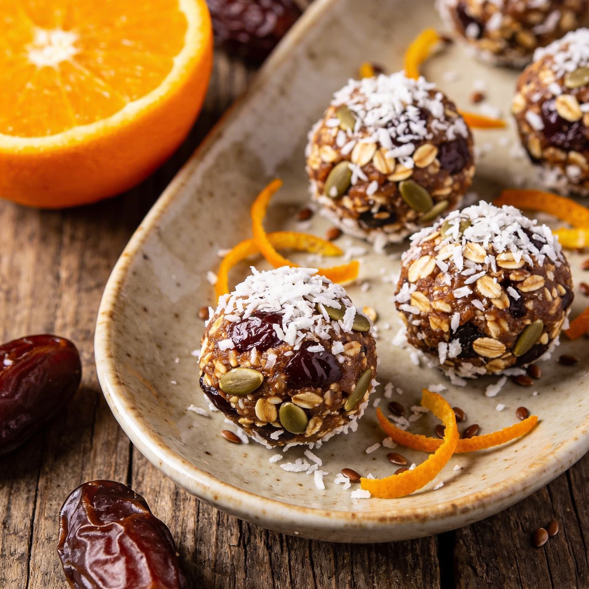 Zesty Orange & Date Energy Bites