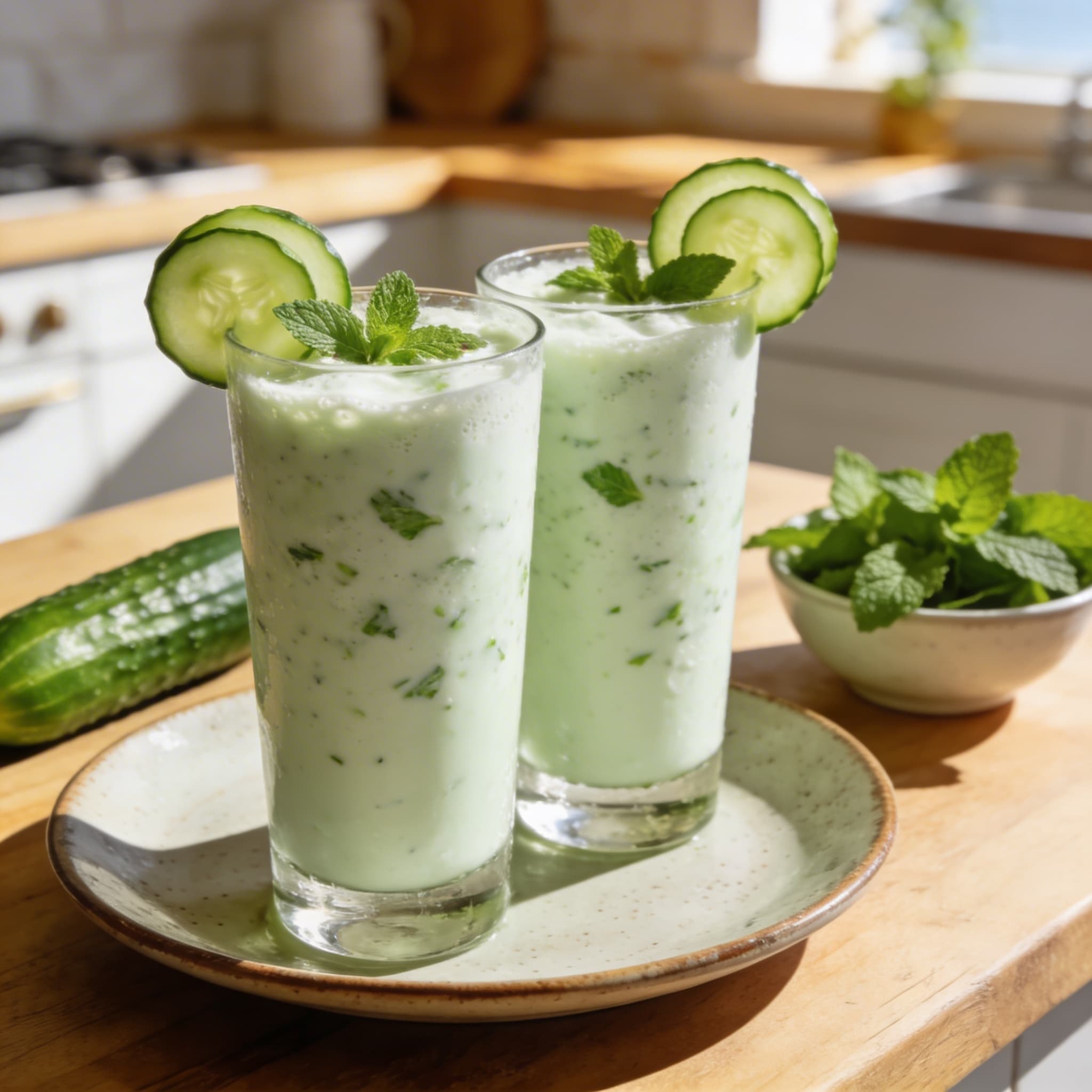 Cooling Mint & Cucumber Ayran Smoothie