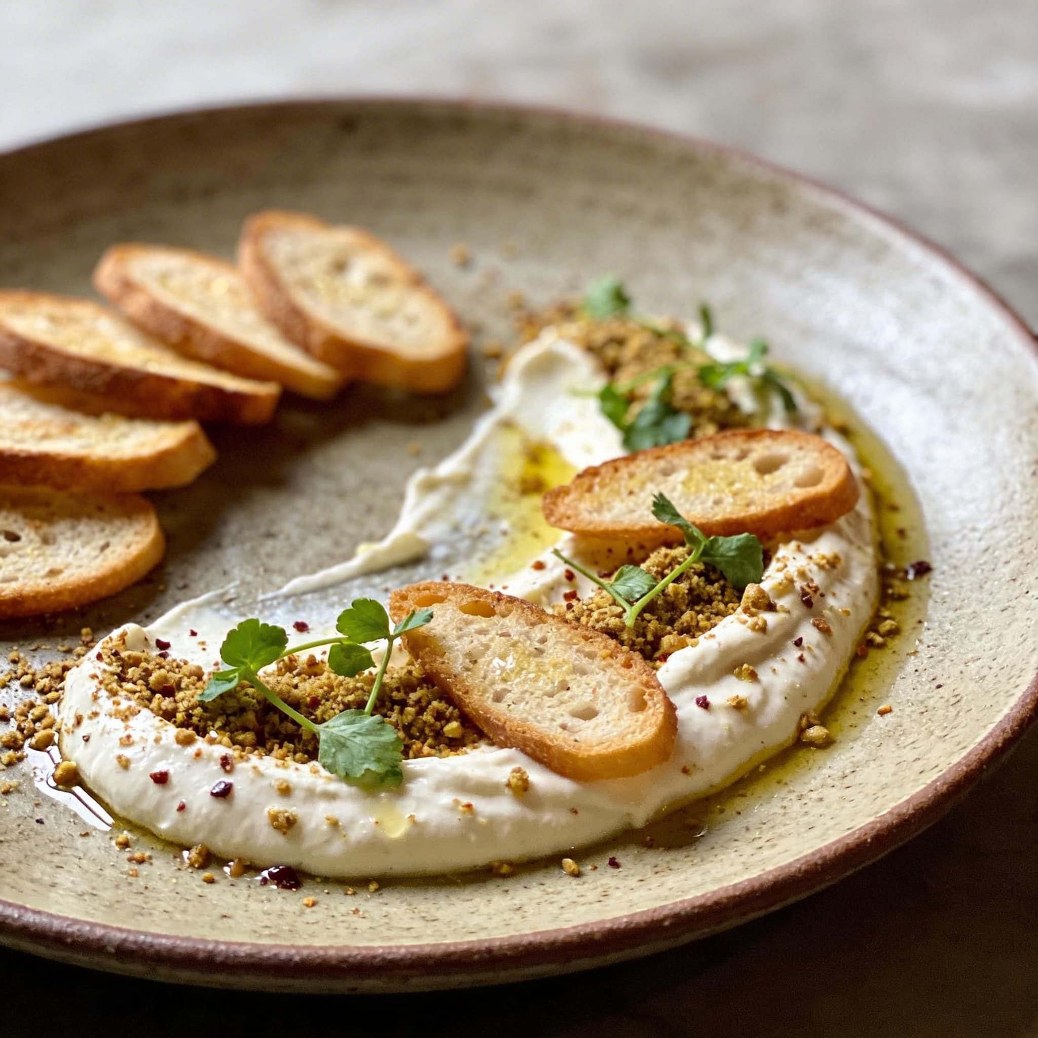 Creamy Dukkah & Labneh Snack Plate