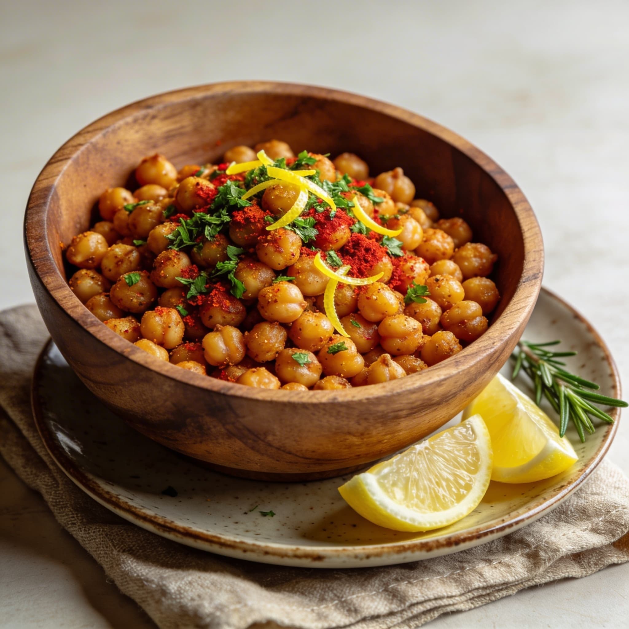Zesty Herb-Roasted Crispy Chickpeas