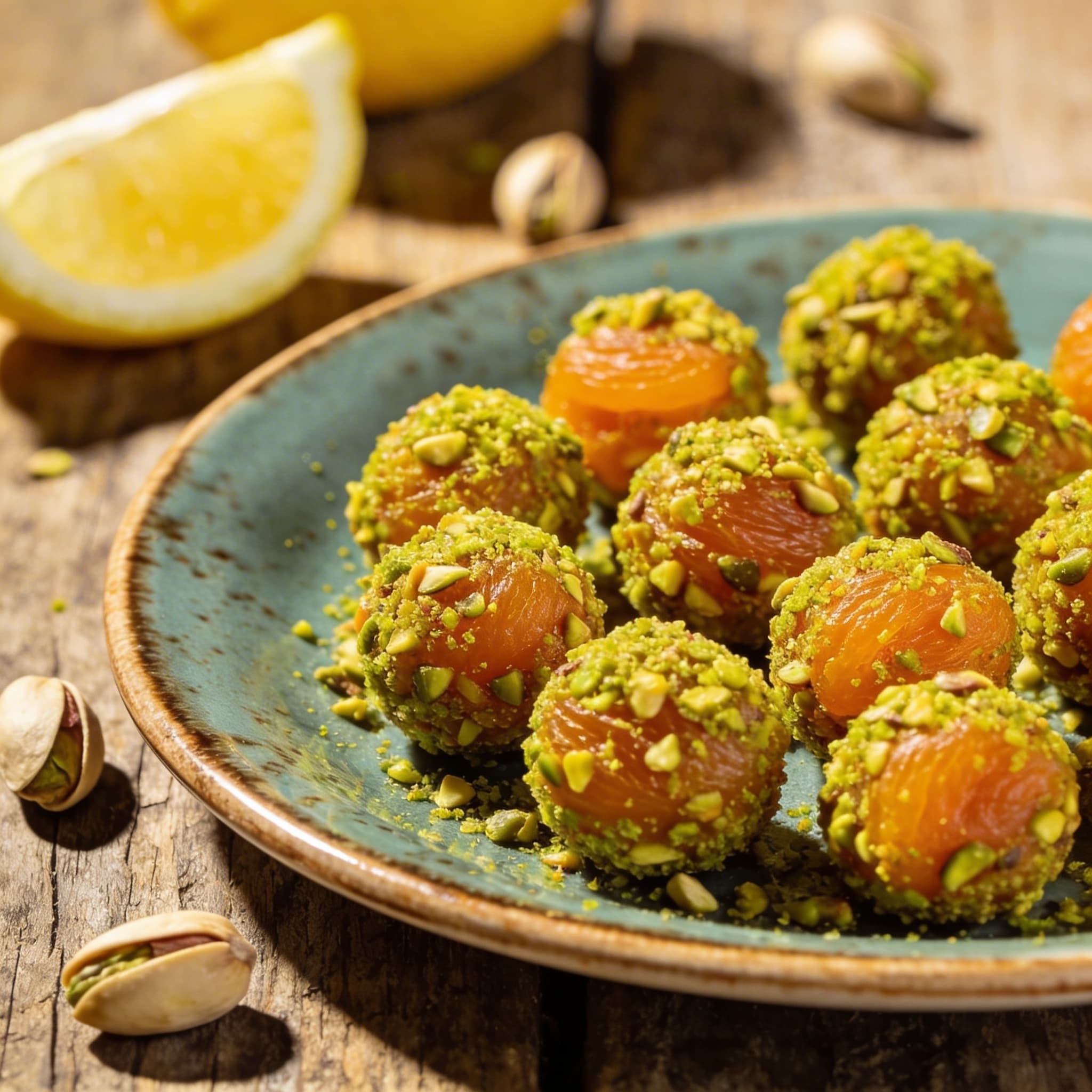 Zesty Apricot & Pistachio Power Bites