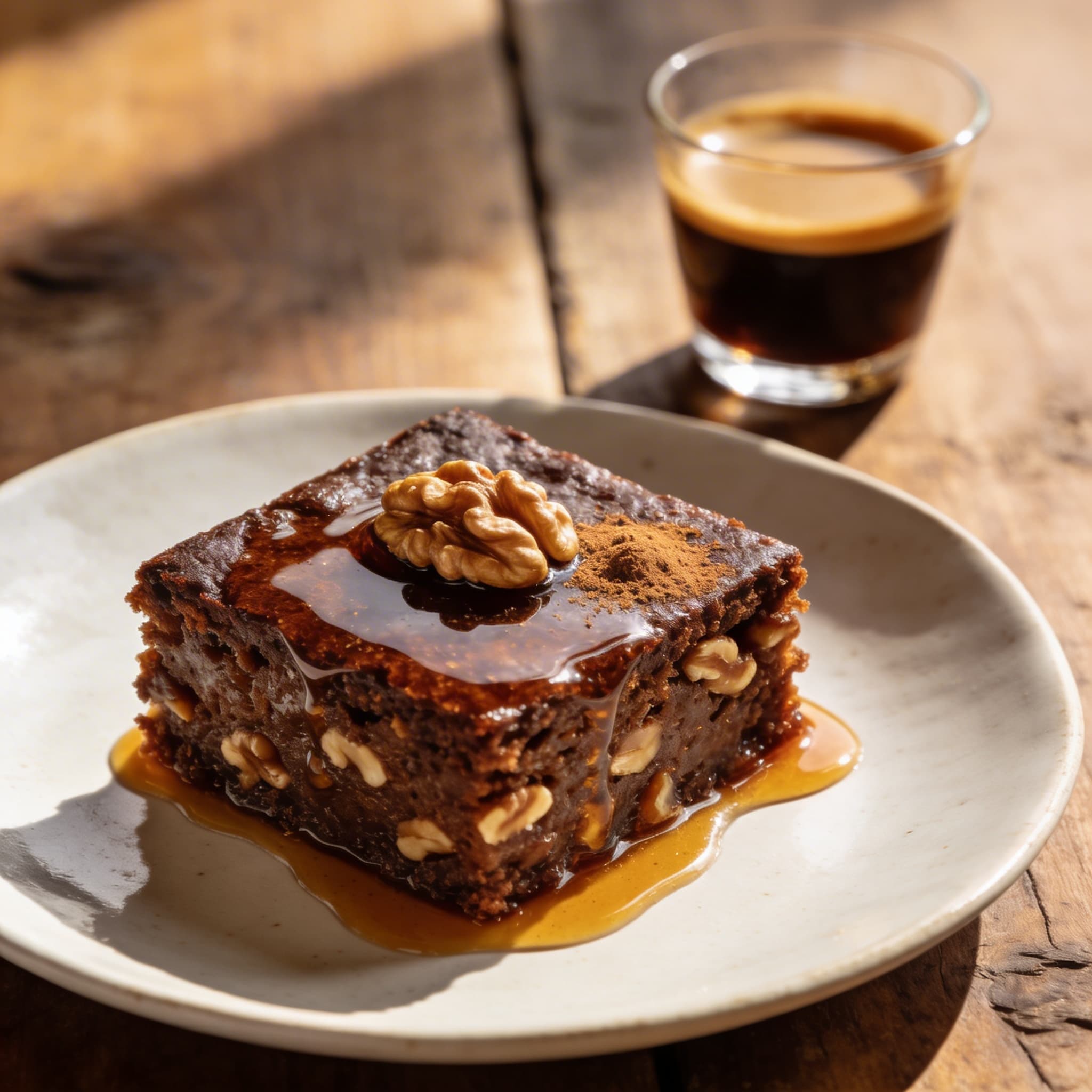 Walnut Cinnamon Syrup Cake (Karydopita)