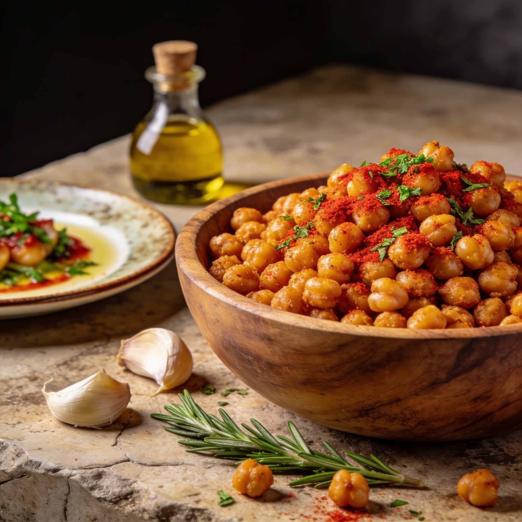 Smoky Mediterranean Roasted Chickpeas