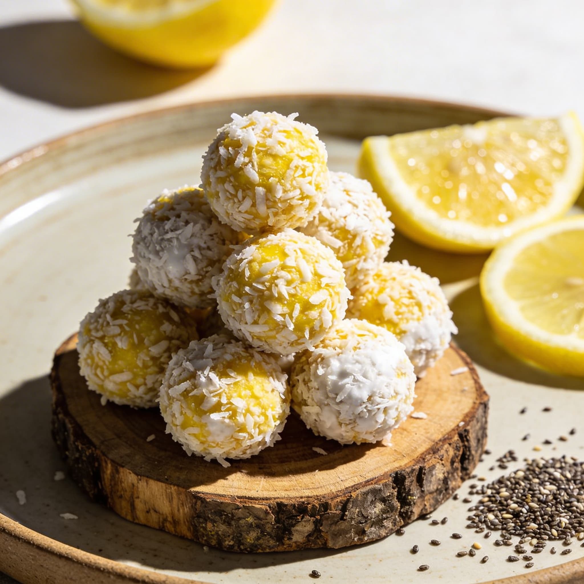 Lemon & Almond Energy Bites