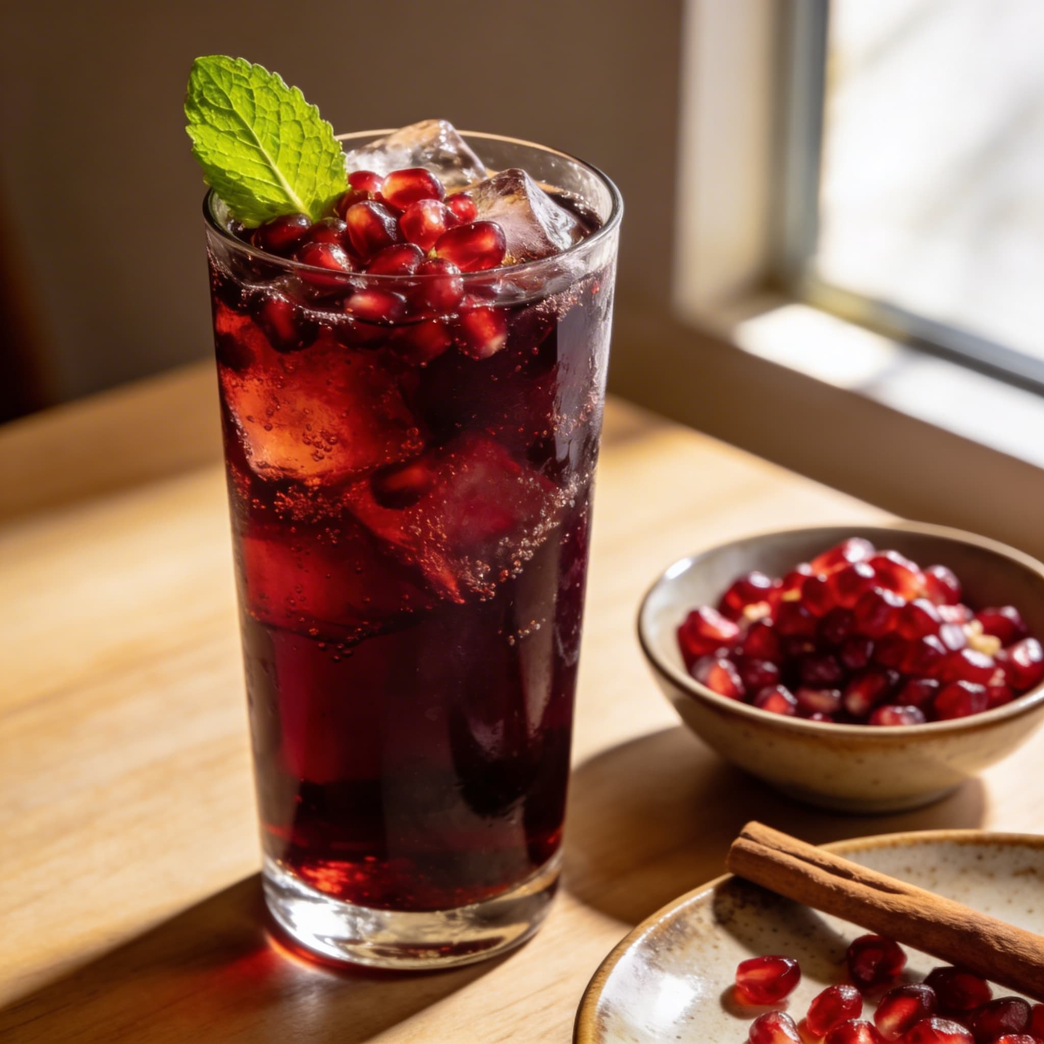 Zesty Hibiscus & Pomegranate Chilled Tea