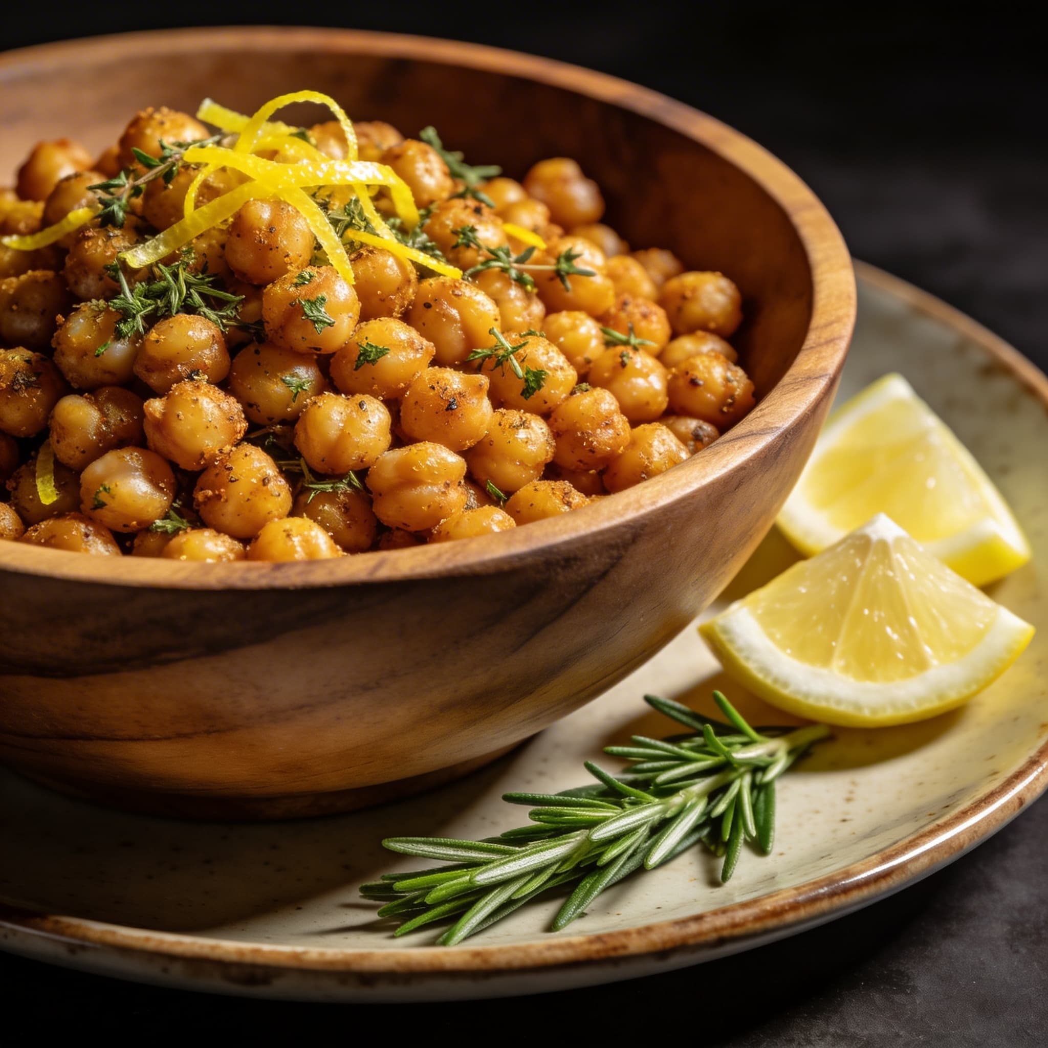 Zesty Herb-Roasted Crispy Chickpeas