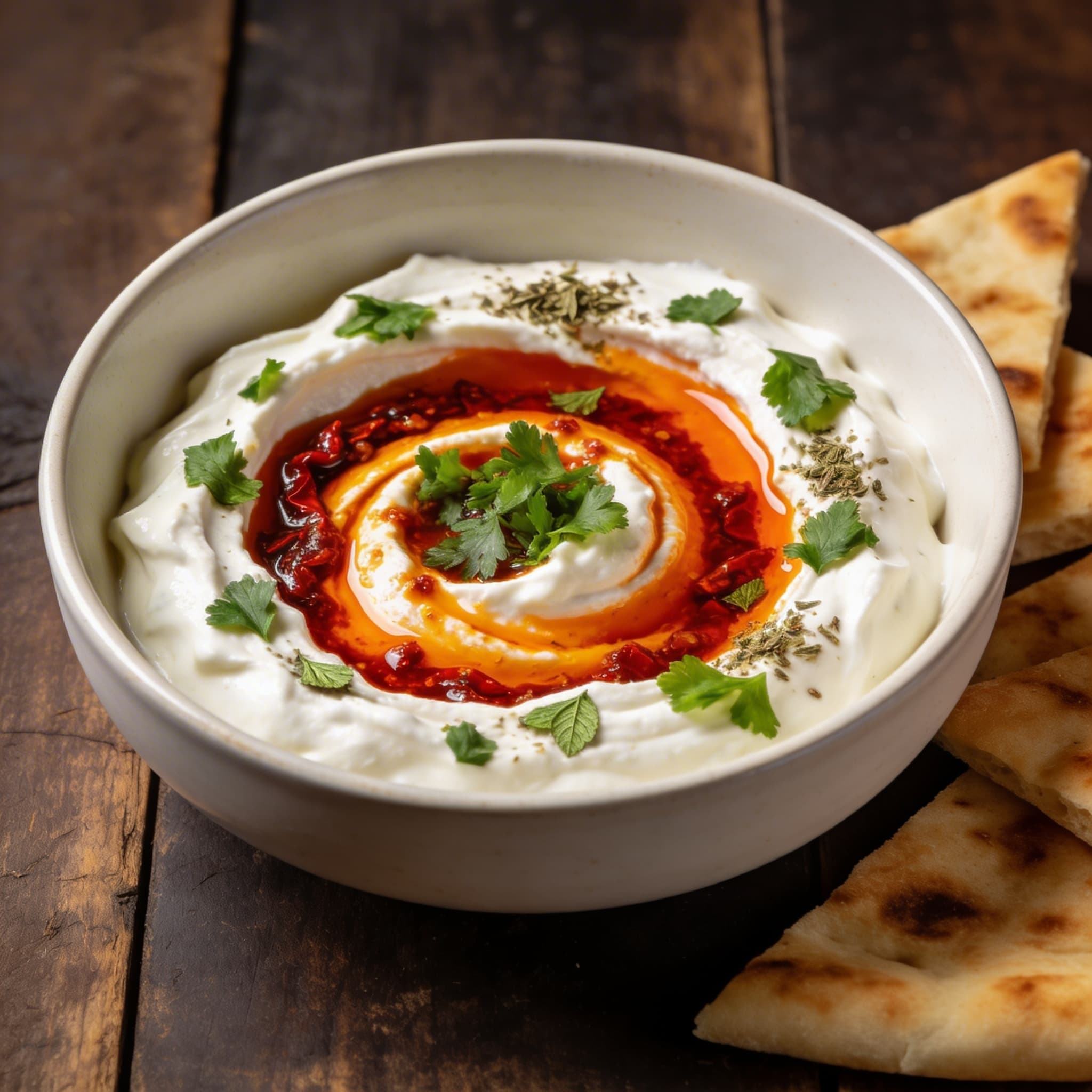 Sizzling Chili Butter Yogurt Dip