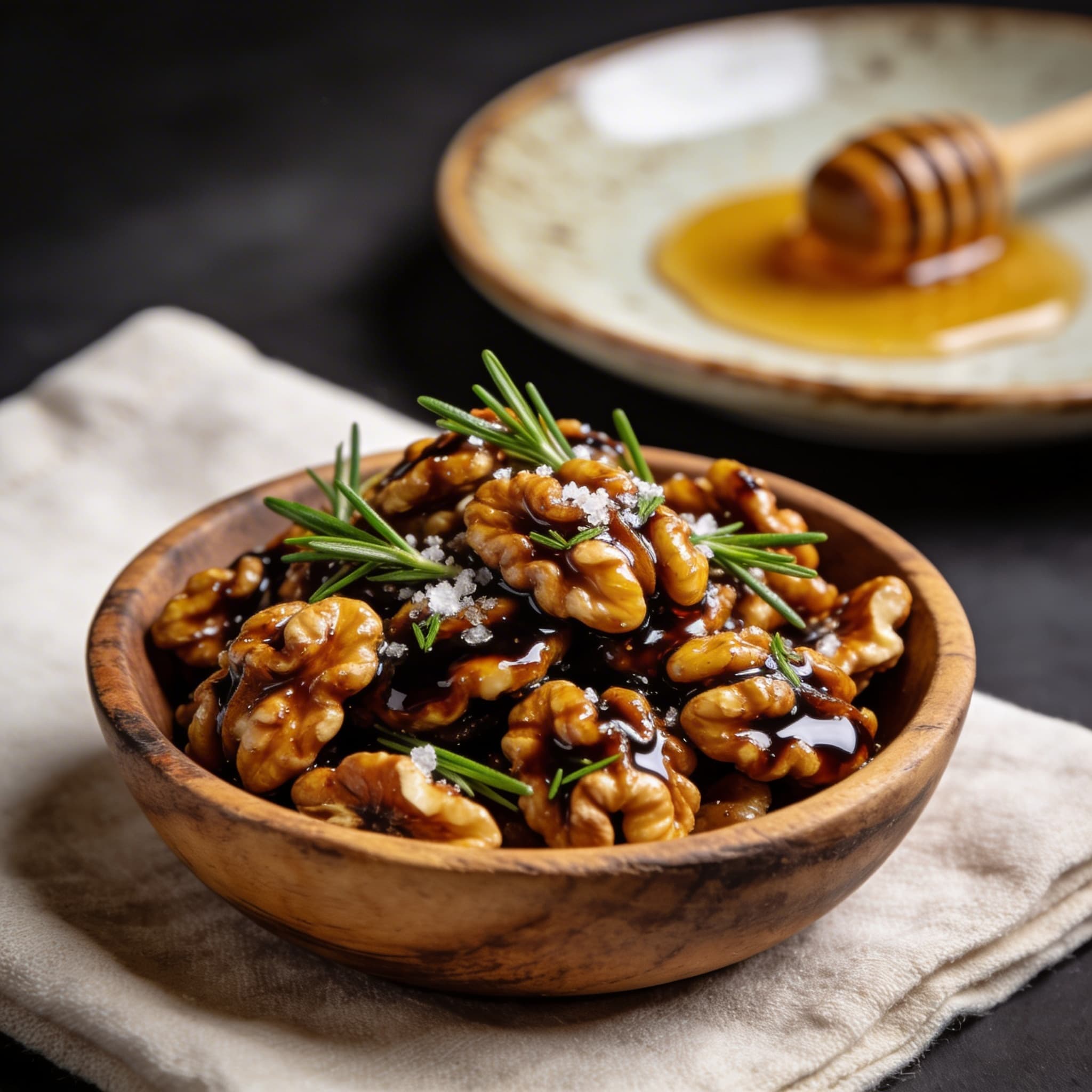 Balsamic & Rosemary Glazed Walnuts