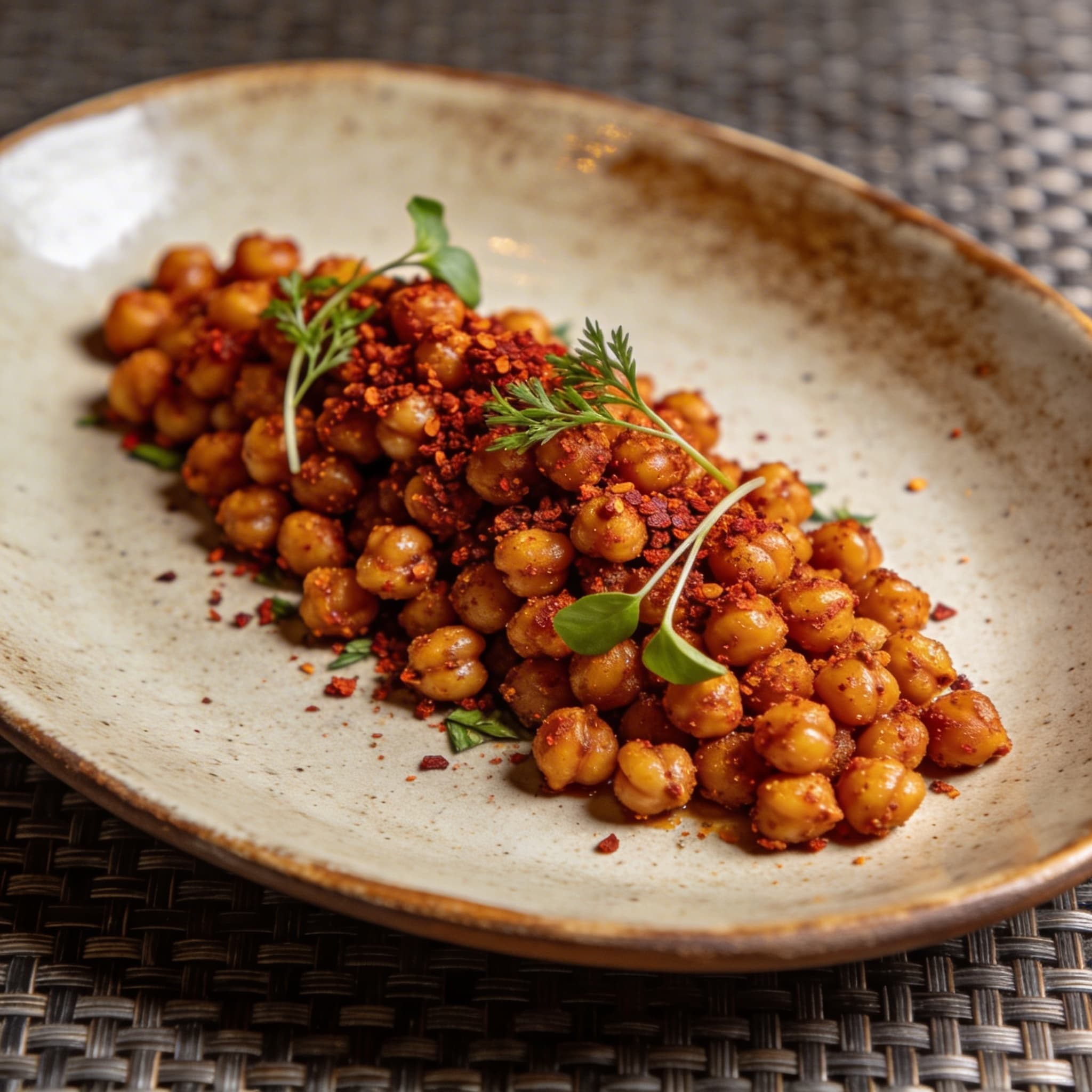 Crispy Berbere-Spiced Chickpeas