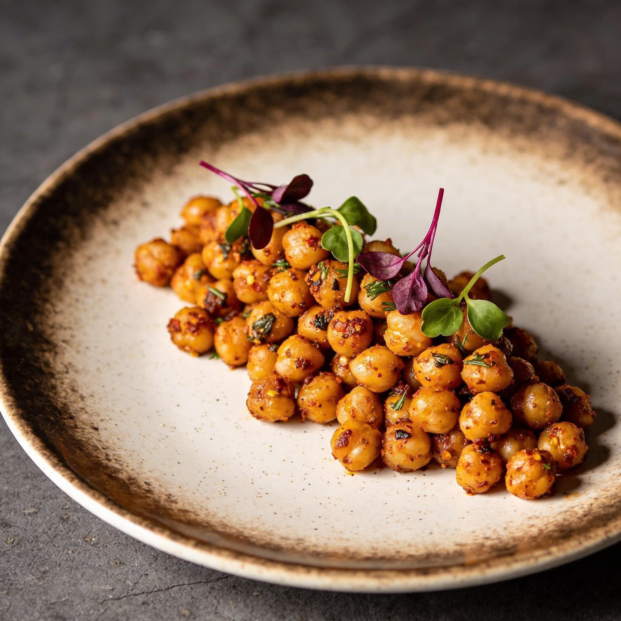 Spiced Mediterranean Roasted Chickpeas
