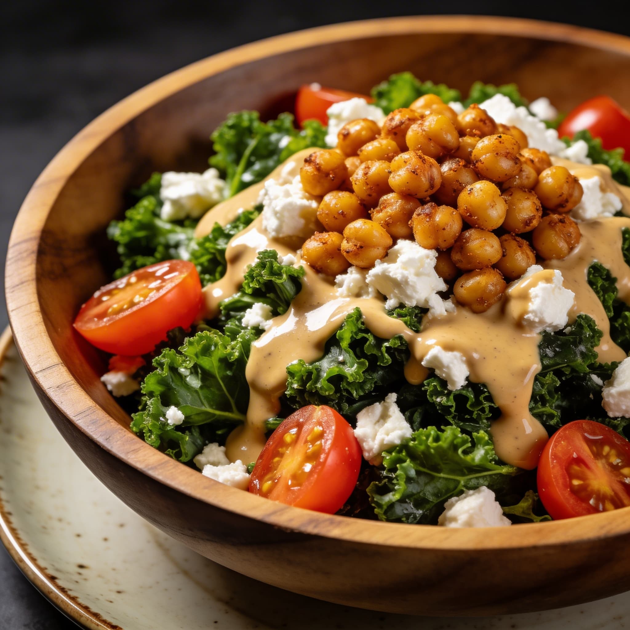 Crispy Chickpea & Massaged Kale Power Bowl