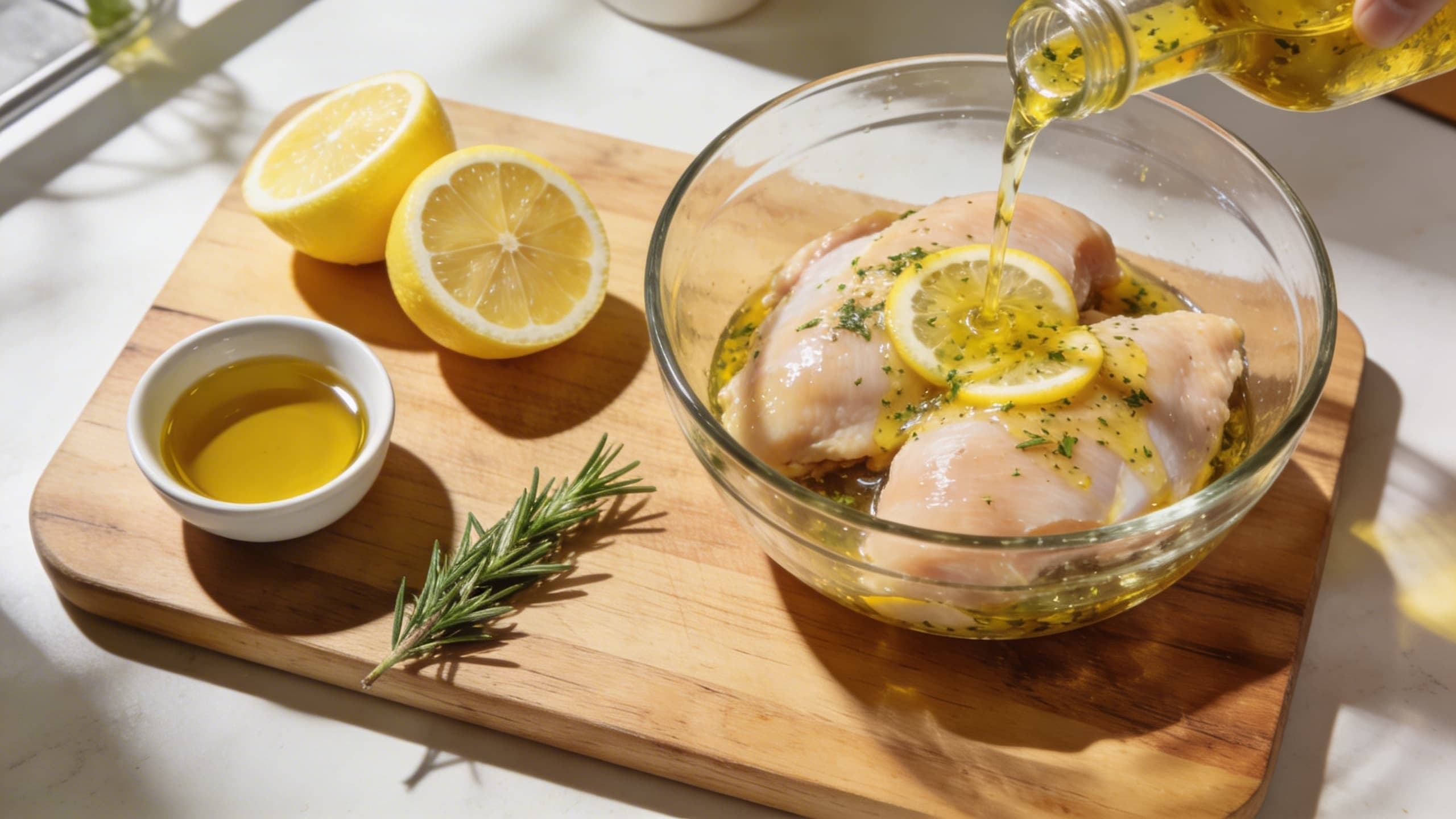 Image 1: Zesty lemon marinade demo