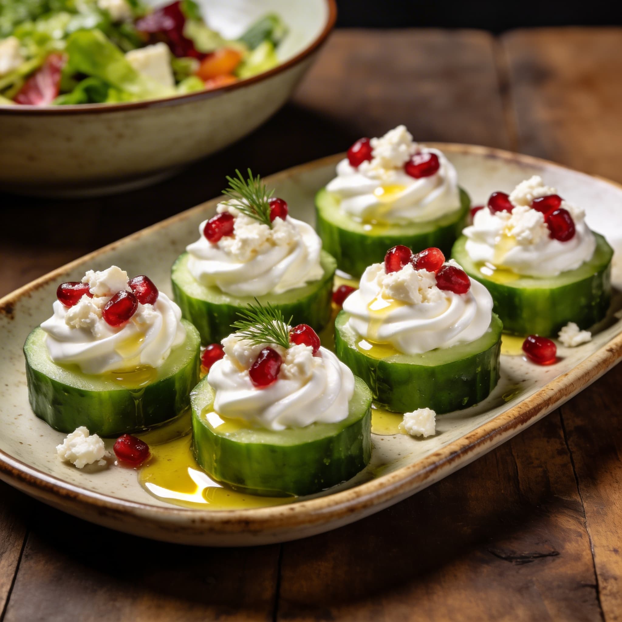 Zesty Feta & Yogurt Cucumber Bites