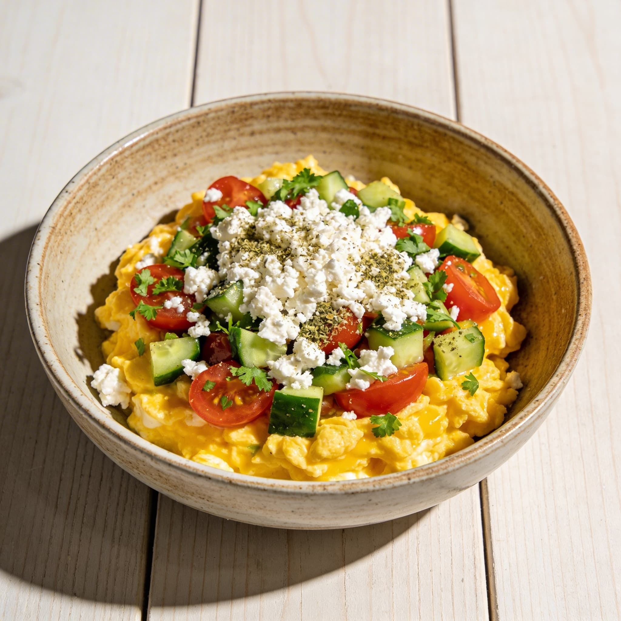 Zesty Mediterranean Scramble Bowls
