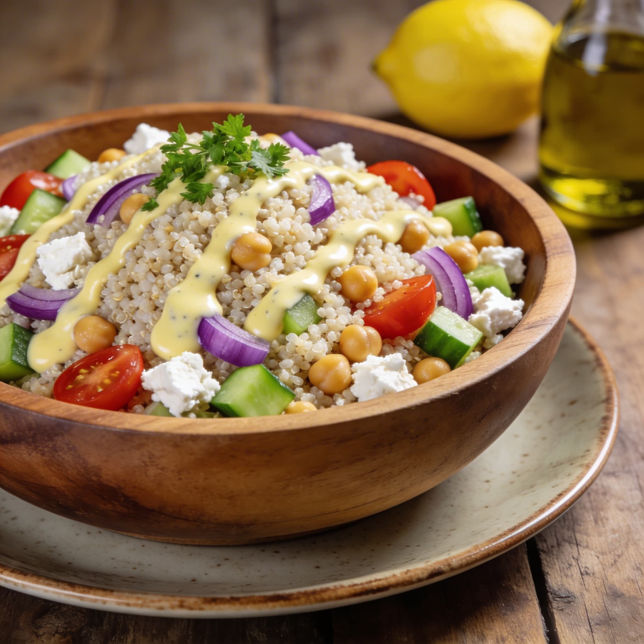 Zesty Chickpea & Quinoa Power Bowl with Creamy Tahini