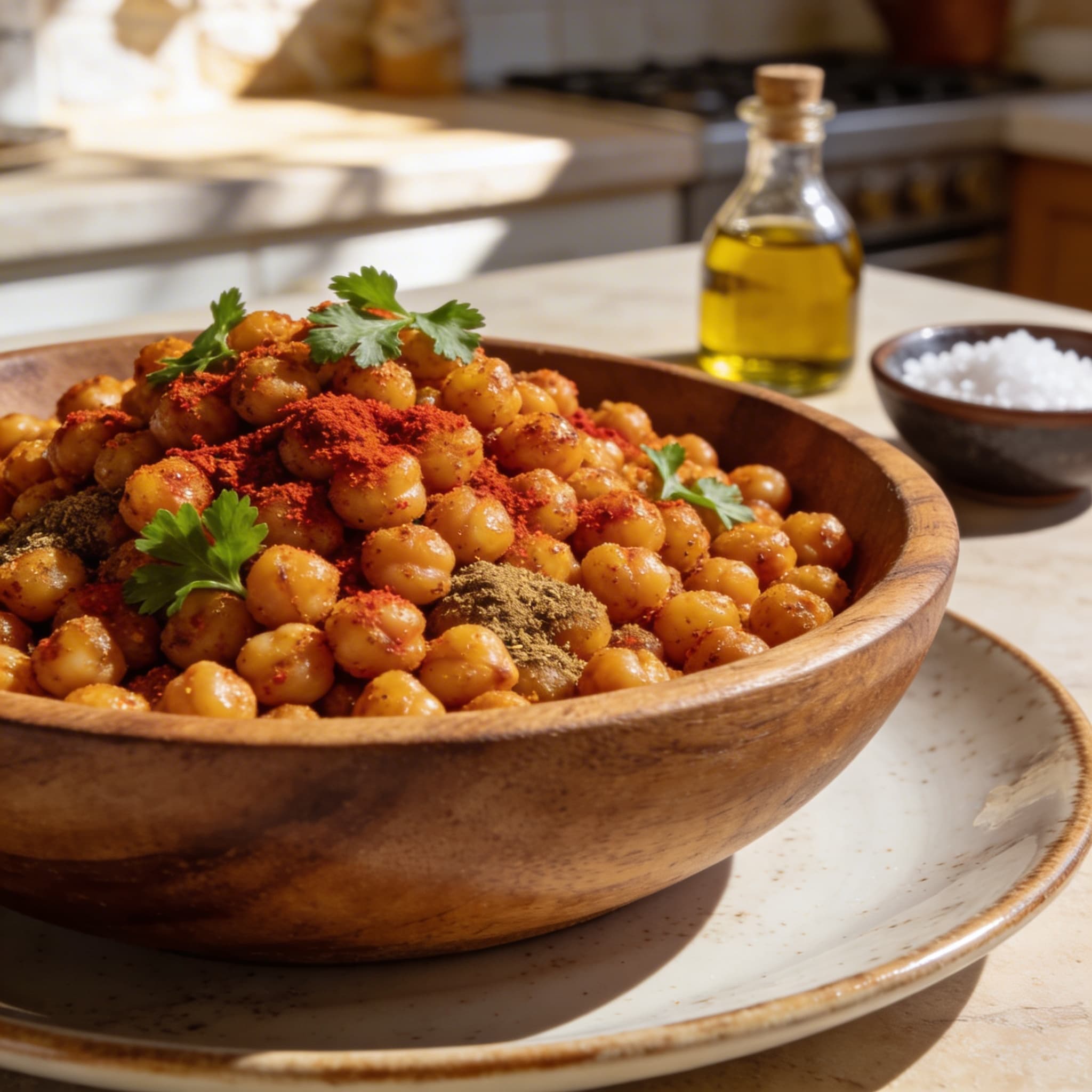 Smoky Roasted Chickpea Crunchies