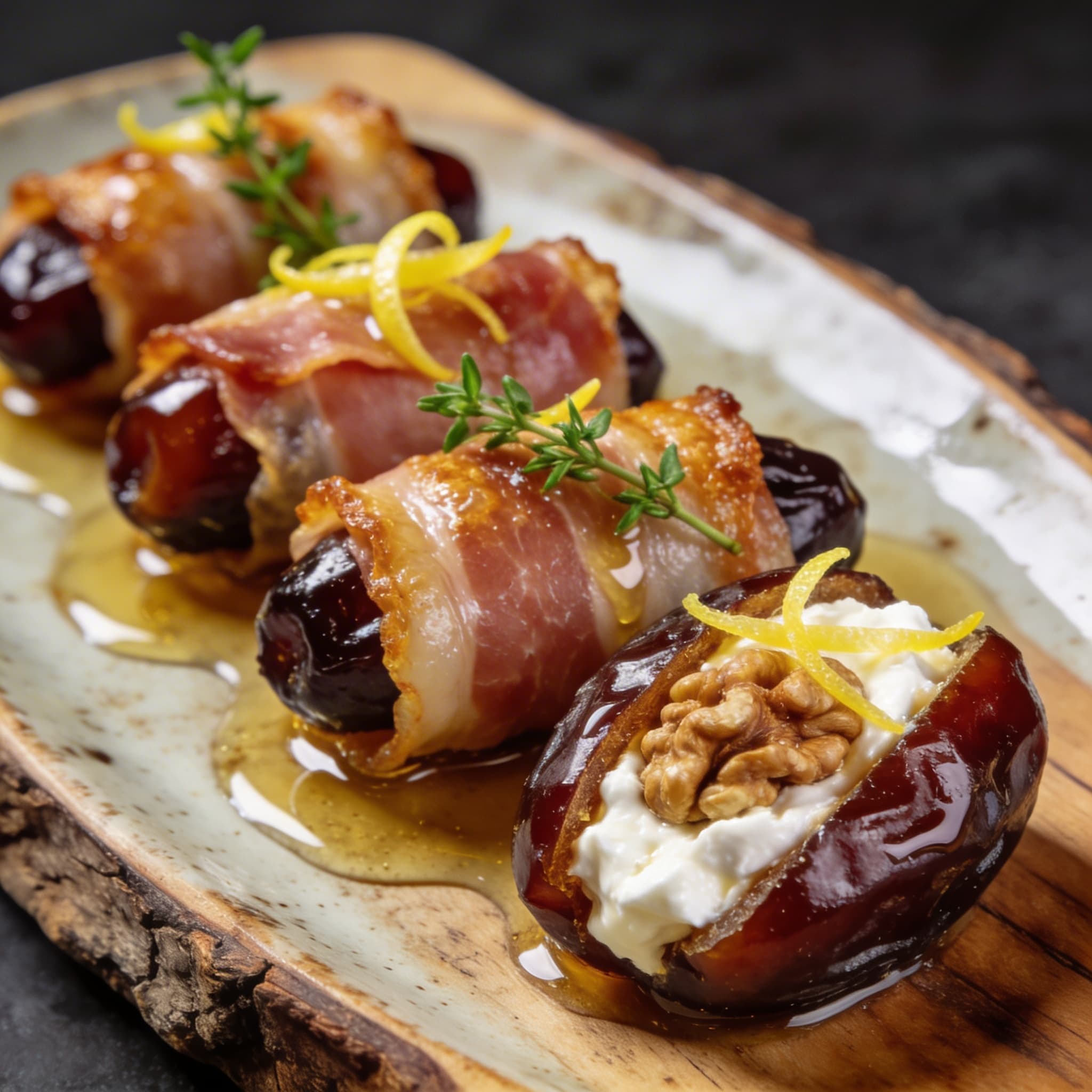 Crispy Prosciutto-Wrapped Stuffed Dates