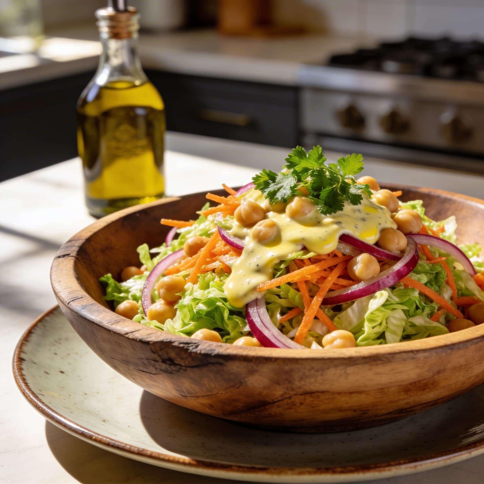 Crunchy Chickpea & Zesty Cabbage Slaw