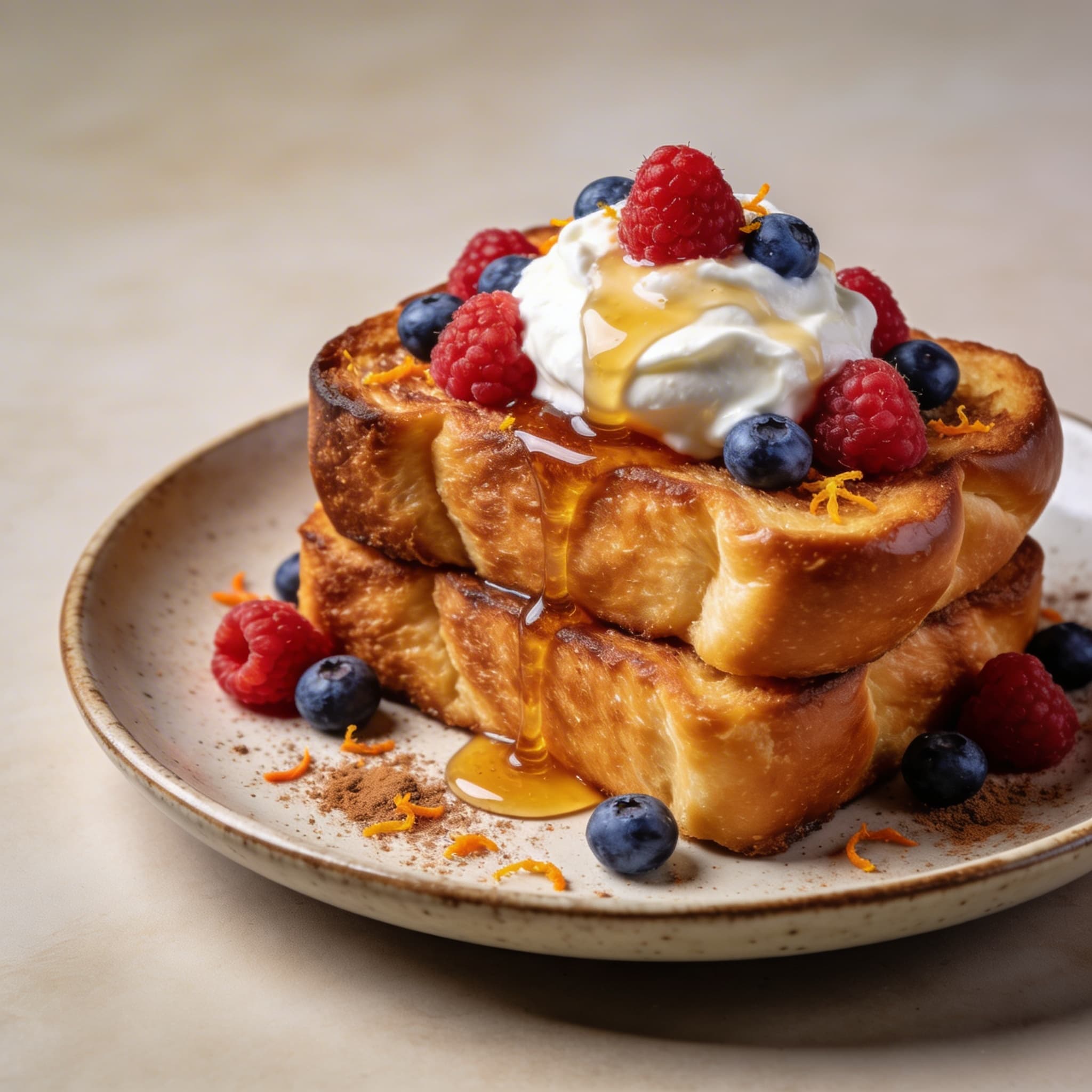 Honey-Cardamom Challah French Toast