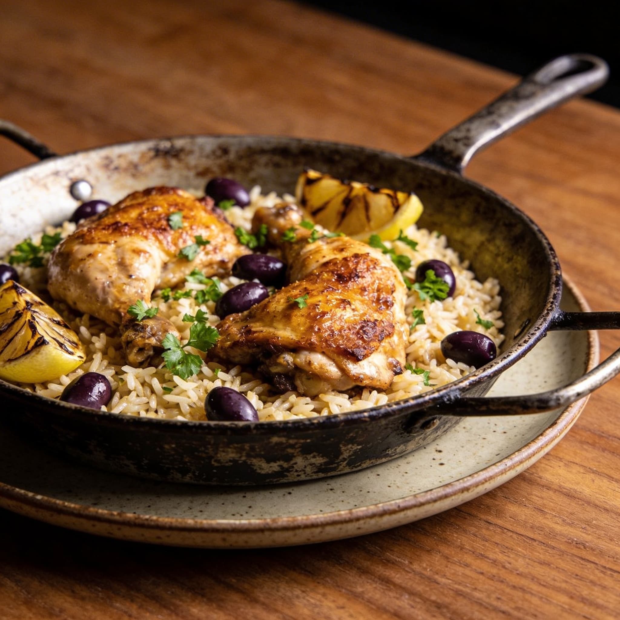 One-Pan Lemon Herb Chicken & Rice Bake
