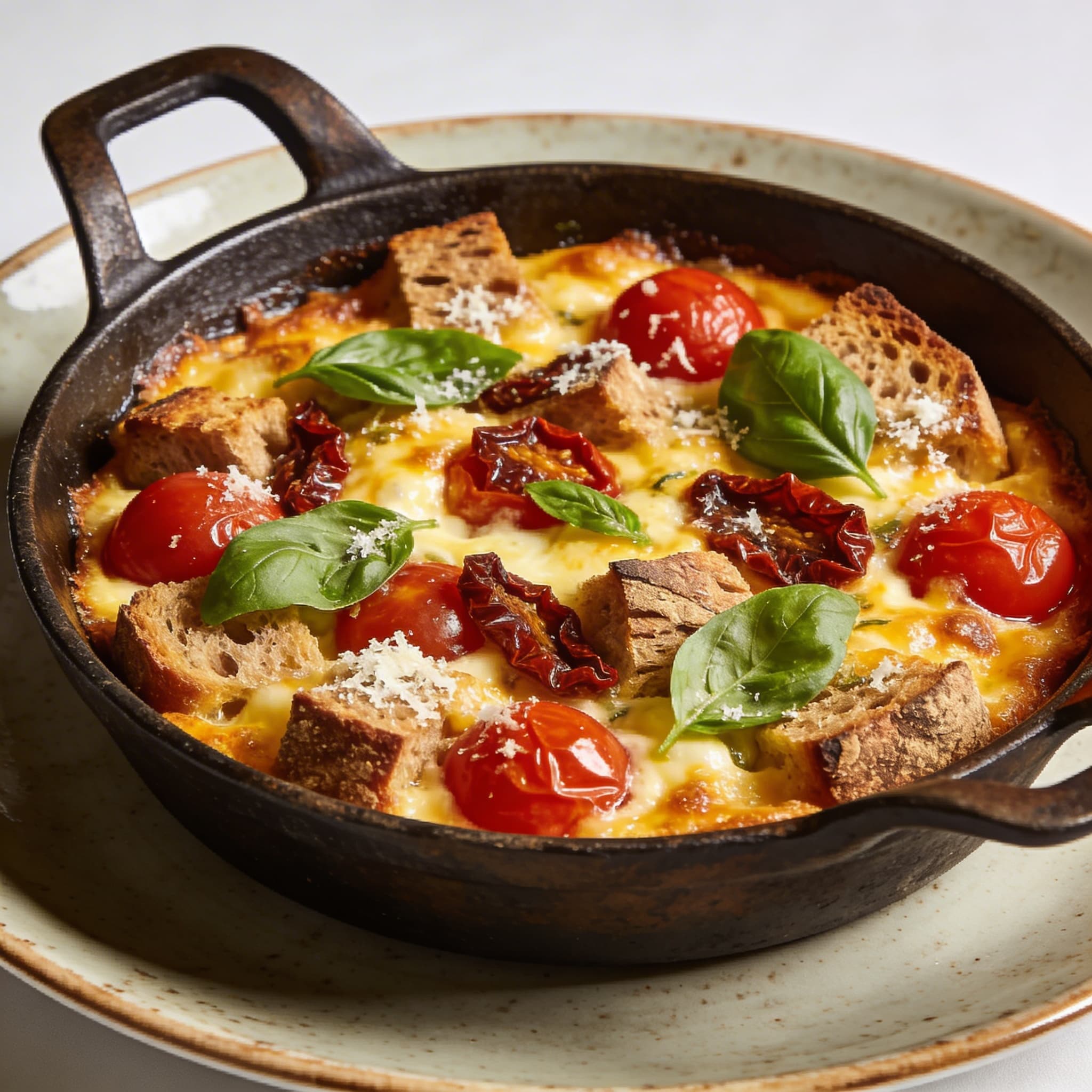 Sun-Dried Tomato & Basil Savory Bread Bake