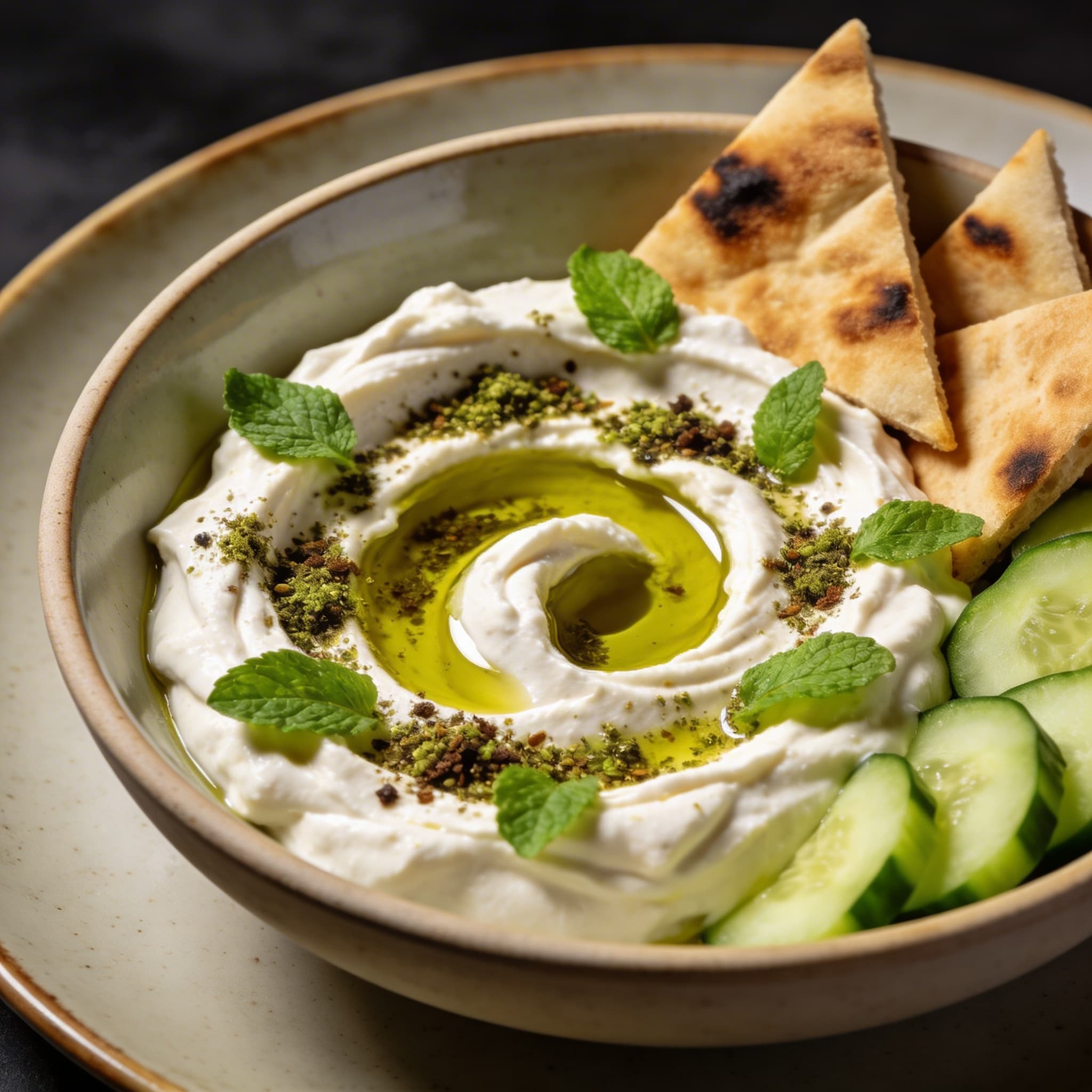 Creamy Za'atar Labneh Dip