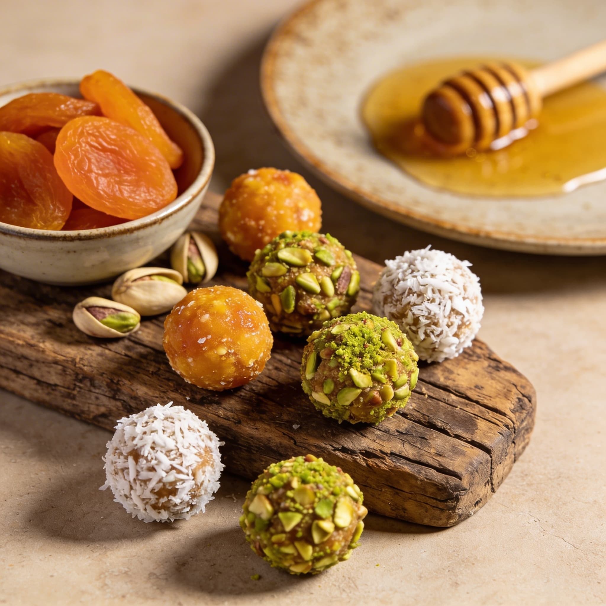Sun-Dried Apricot & Pistachio Power Bites