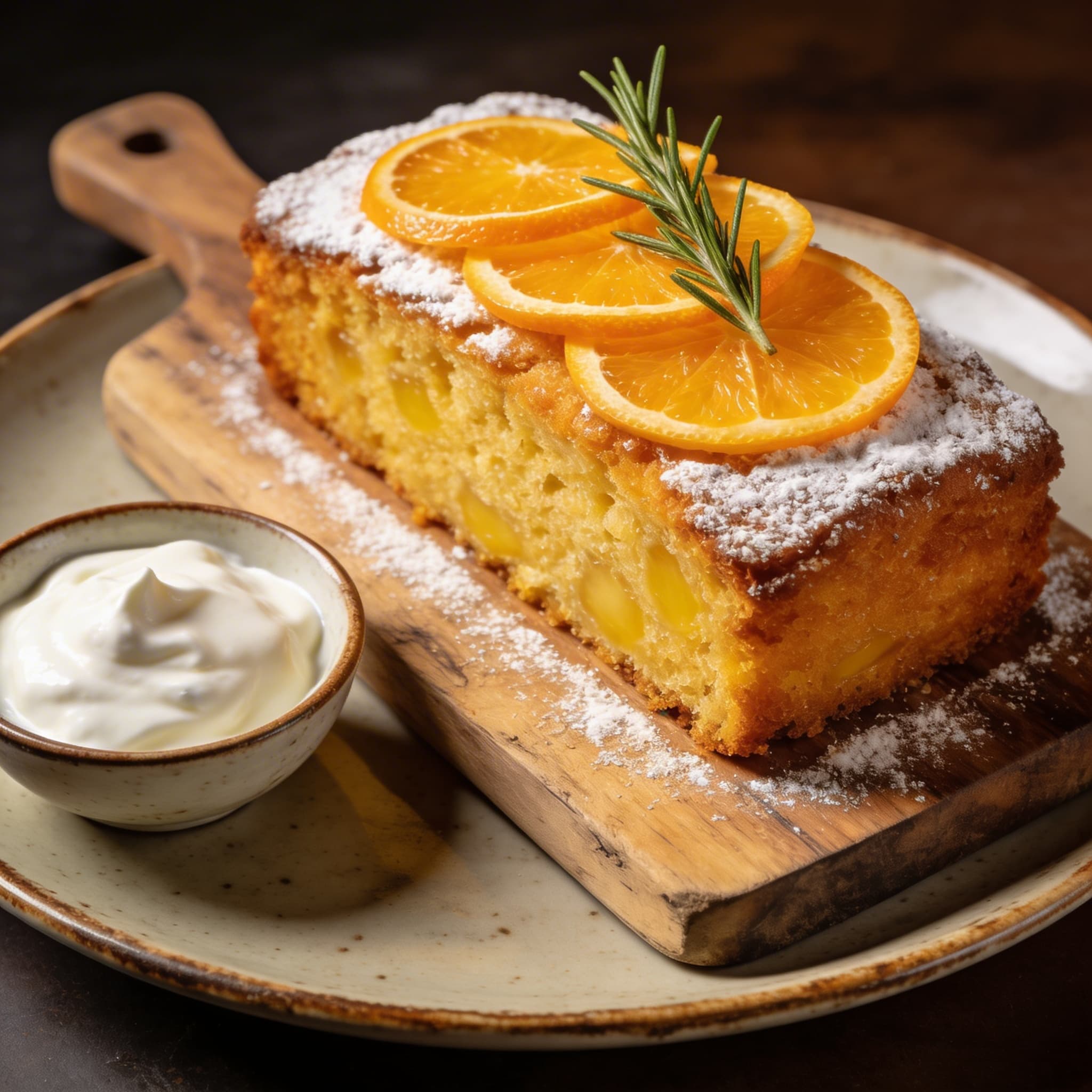Zesty Orange & Olive Oil Golden Cake
