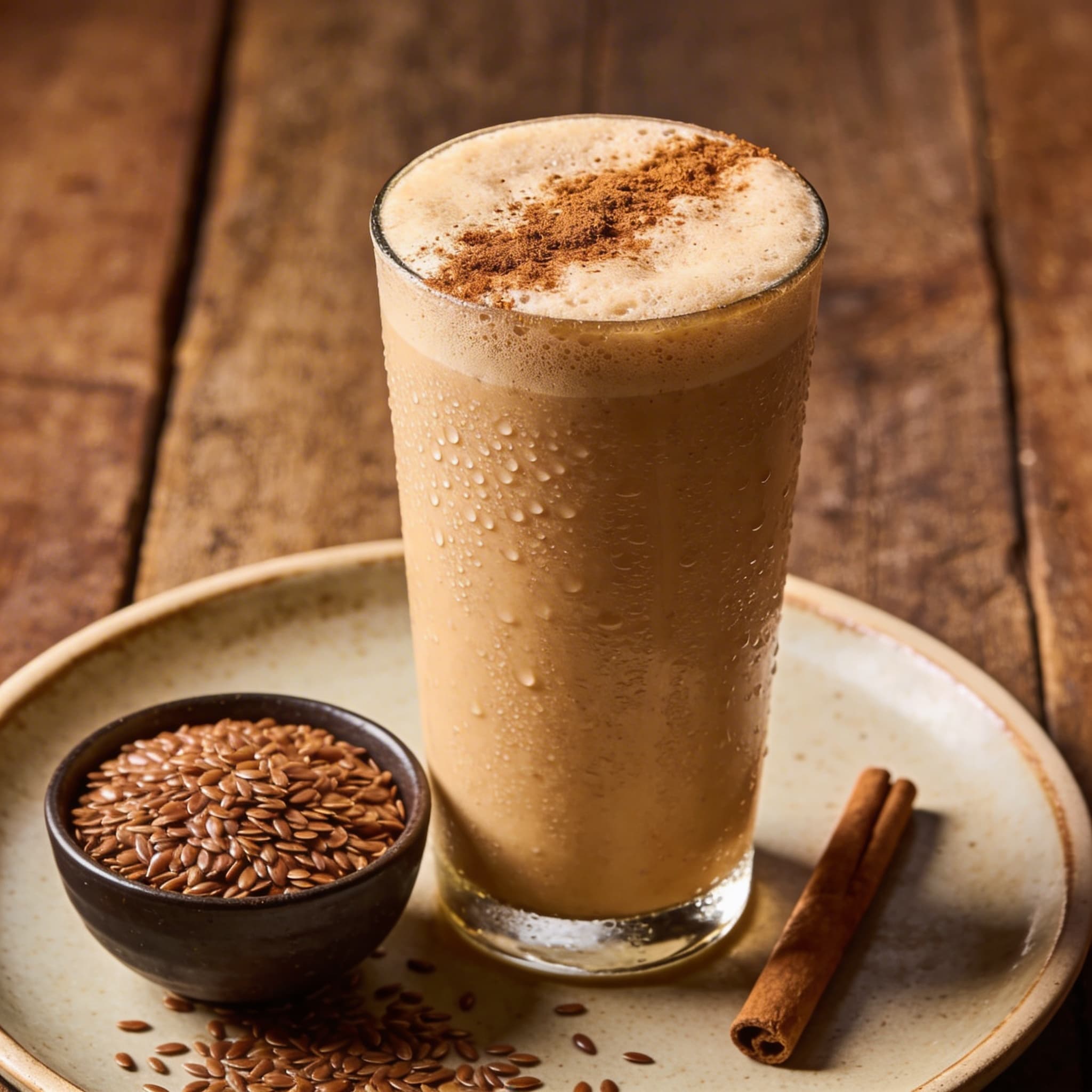 Creamy Honey & Toasted Flaxseed Sipper