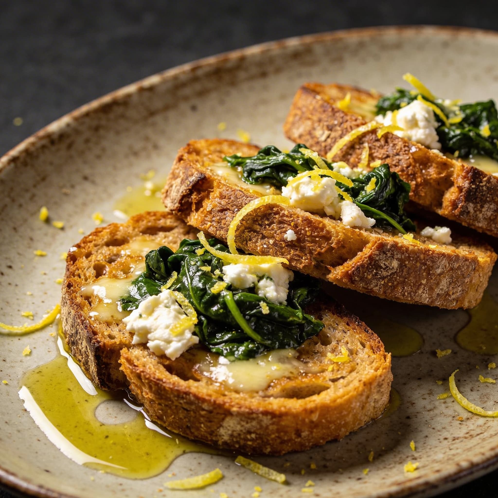 Savory Spinach & Feta Mediterranean French Toast