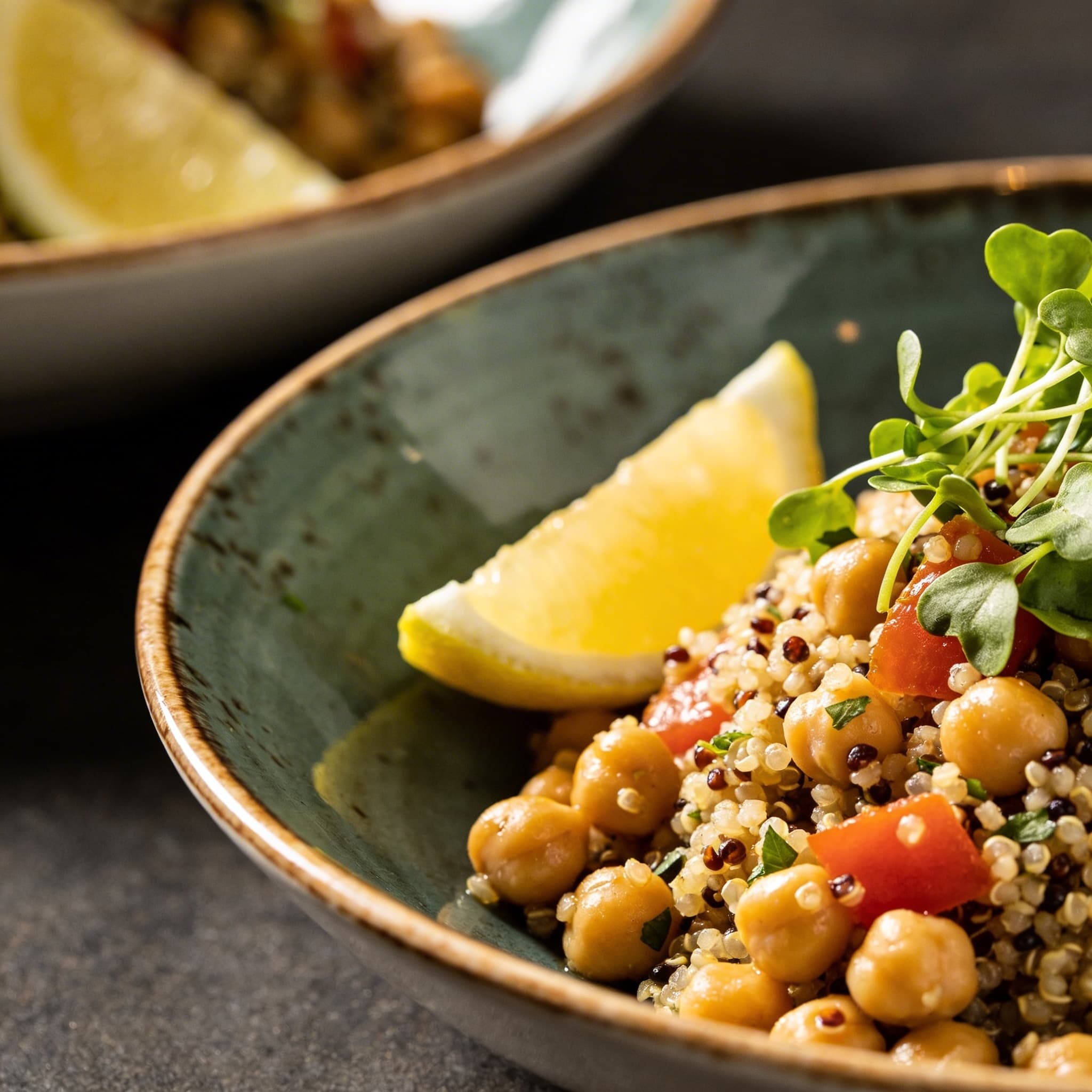 Zesty Quinoa & Chickpea Lunch Bowls