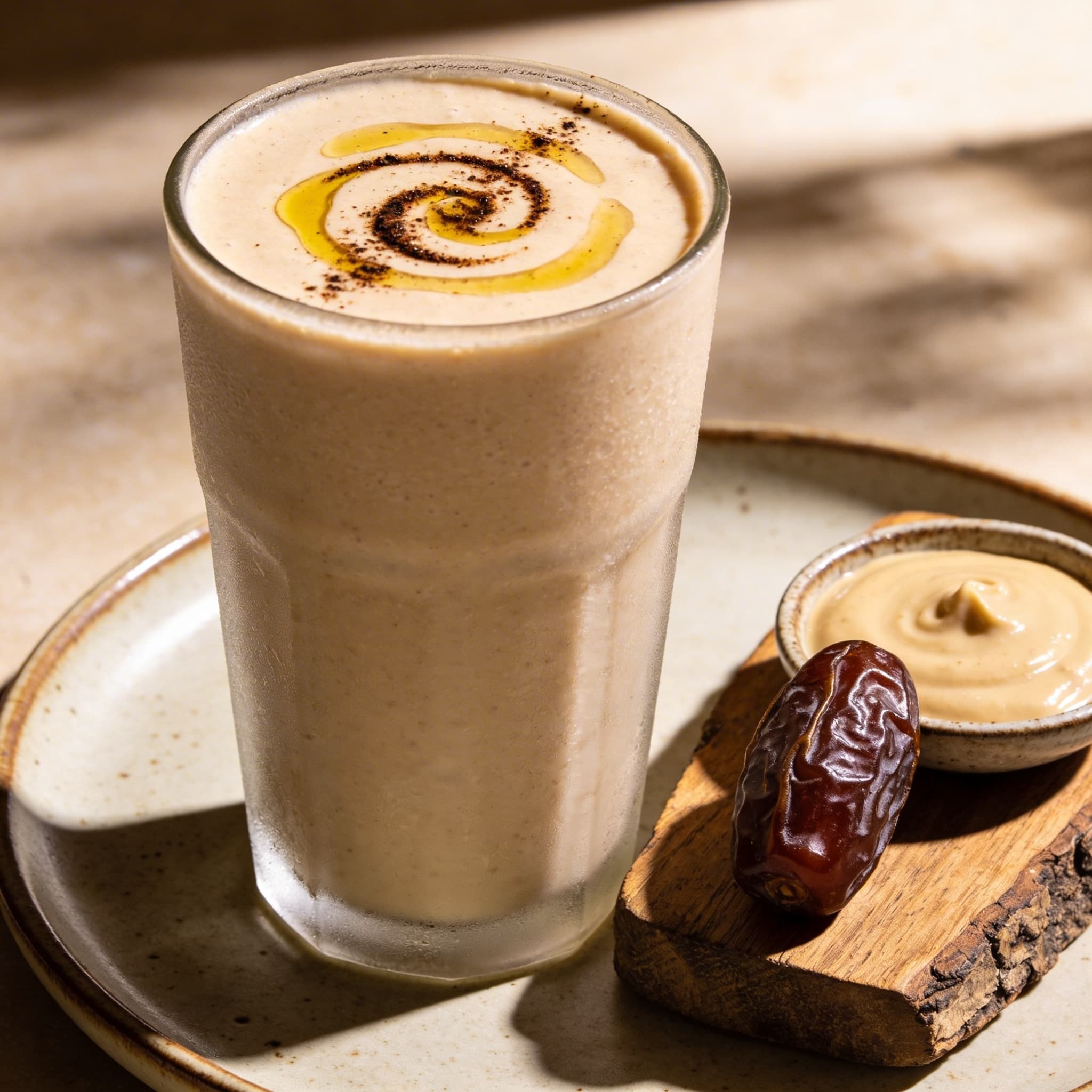Creamy Tahini & Date 'Liquid Gold' Smoothie