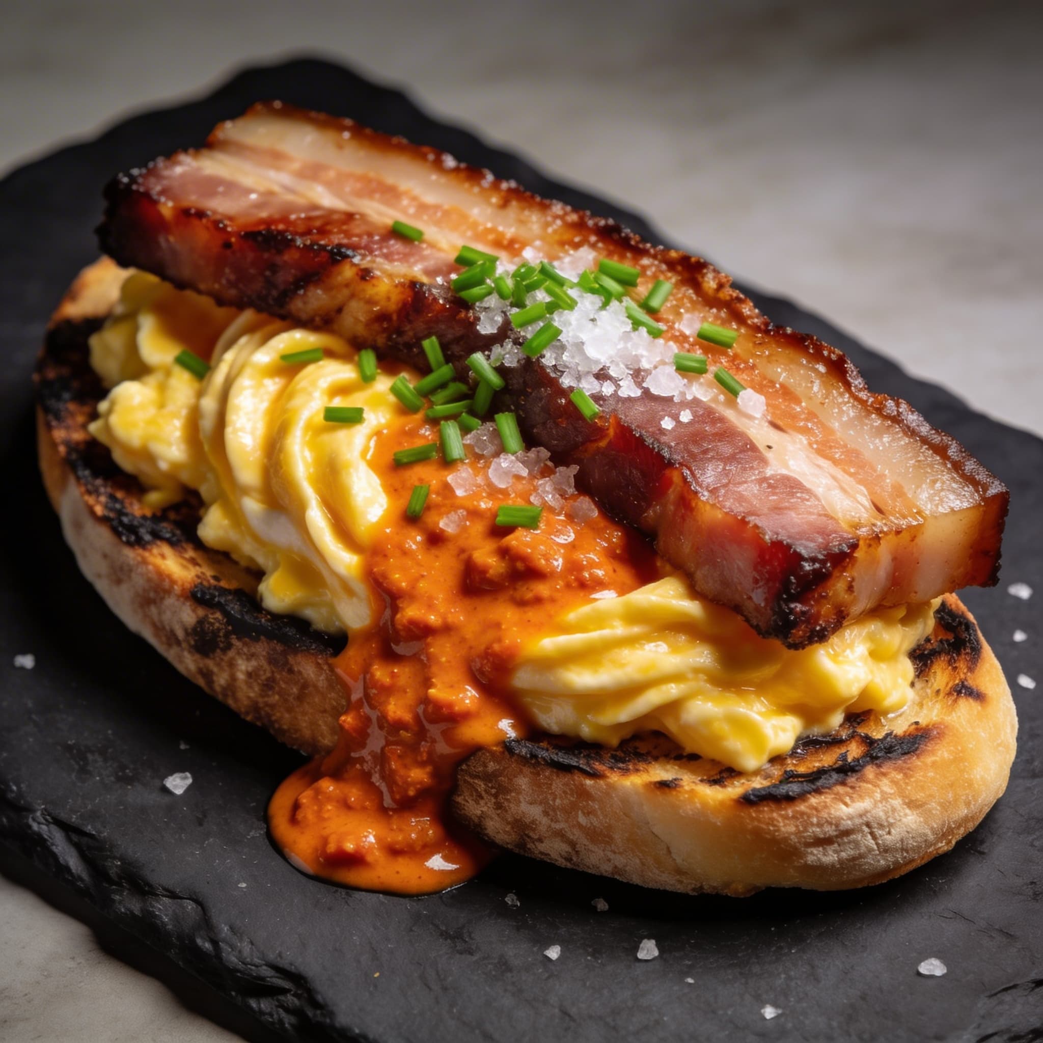 Smoked Belly & 'Nduja Butter Scramble